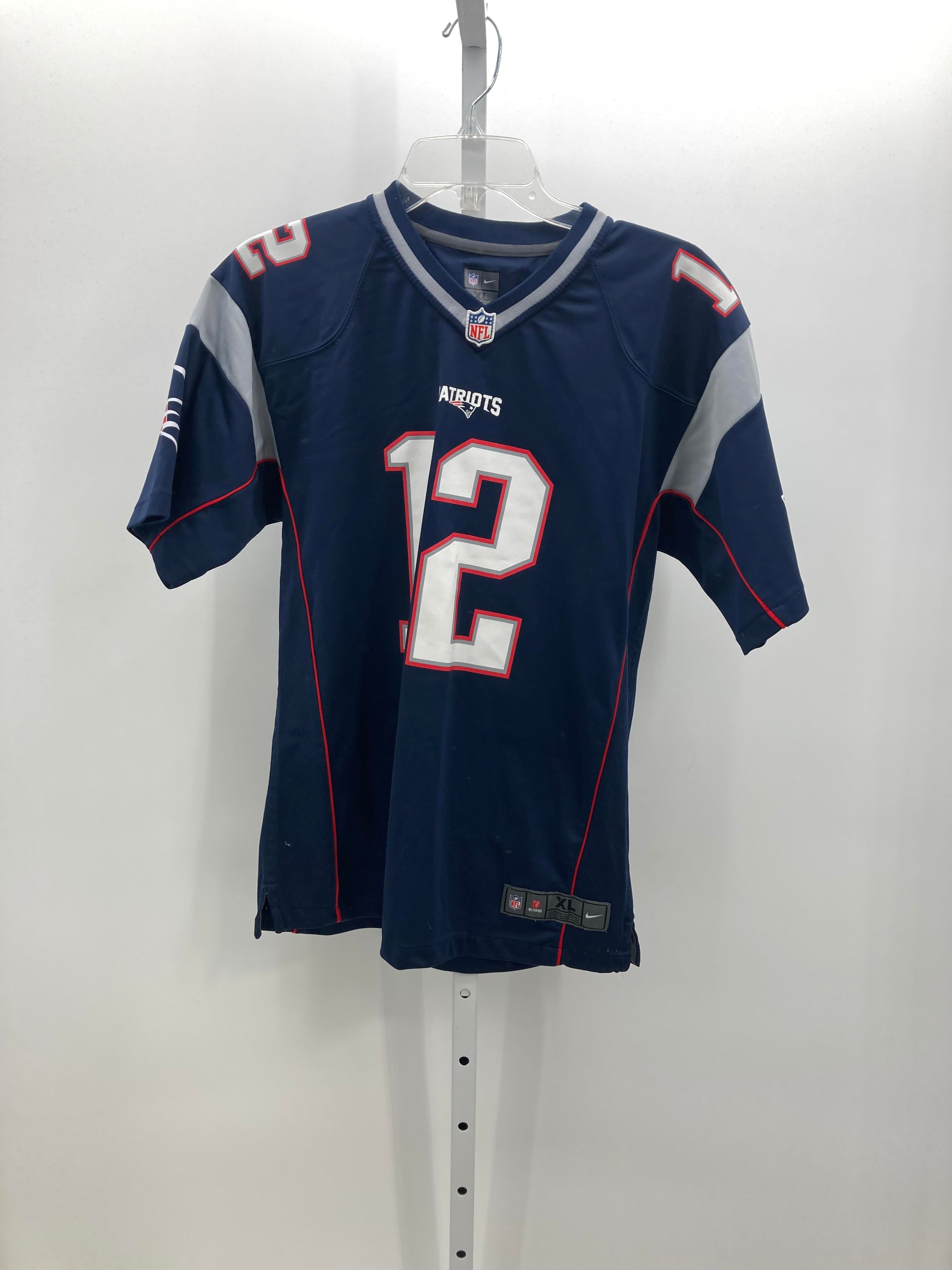 BRADY 12 JERSEY- VERY MINOR WEAR ON BACK