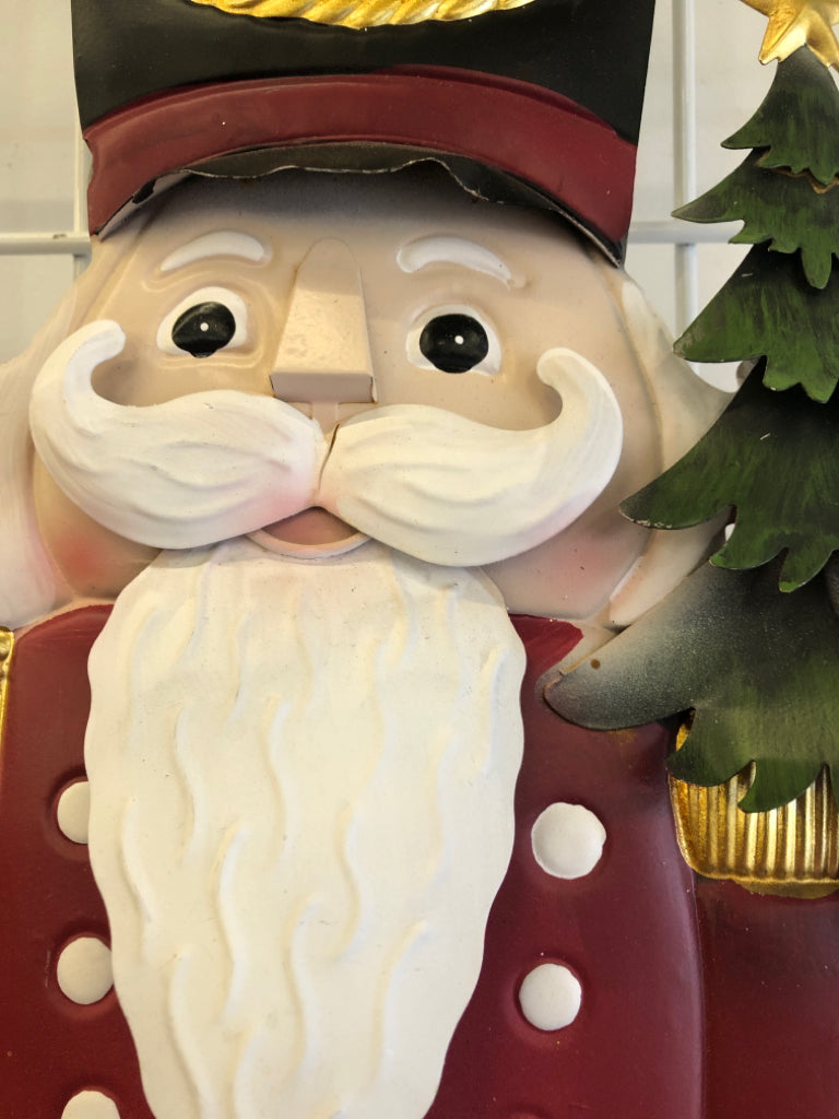 METAL NUTCRACKER YARD STAKE SIGN.