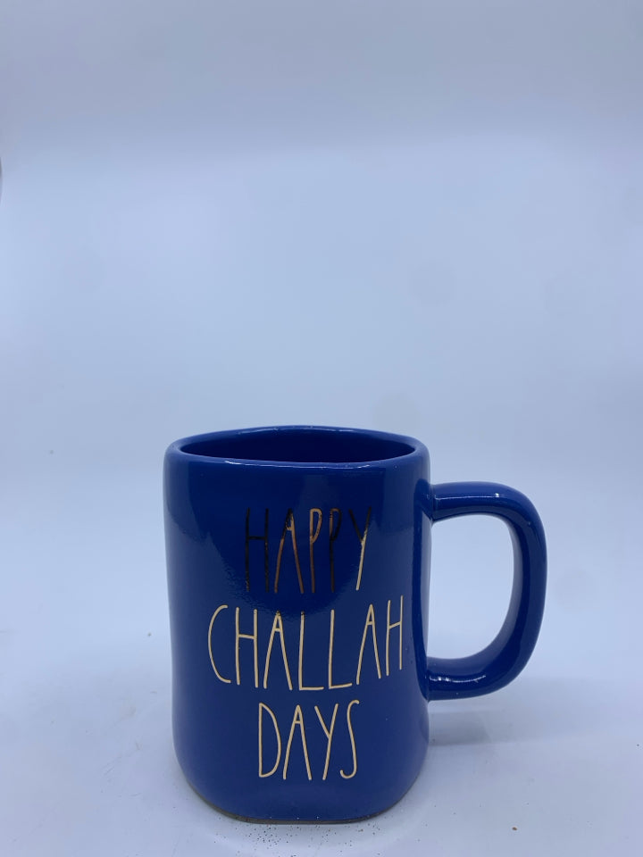 RAE DUNN HAPPY CHALLAH DAYS MUG.