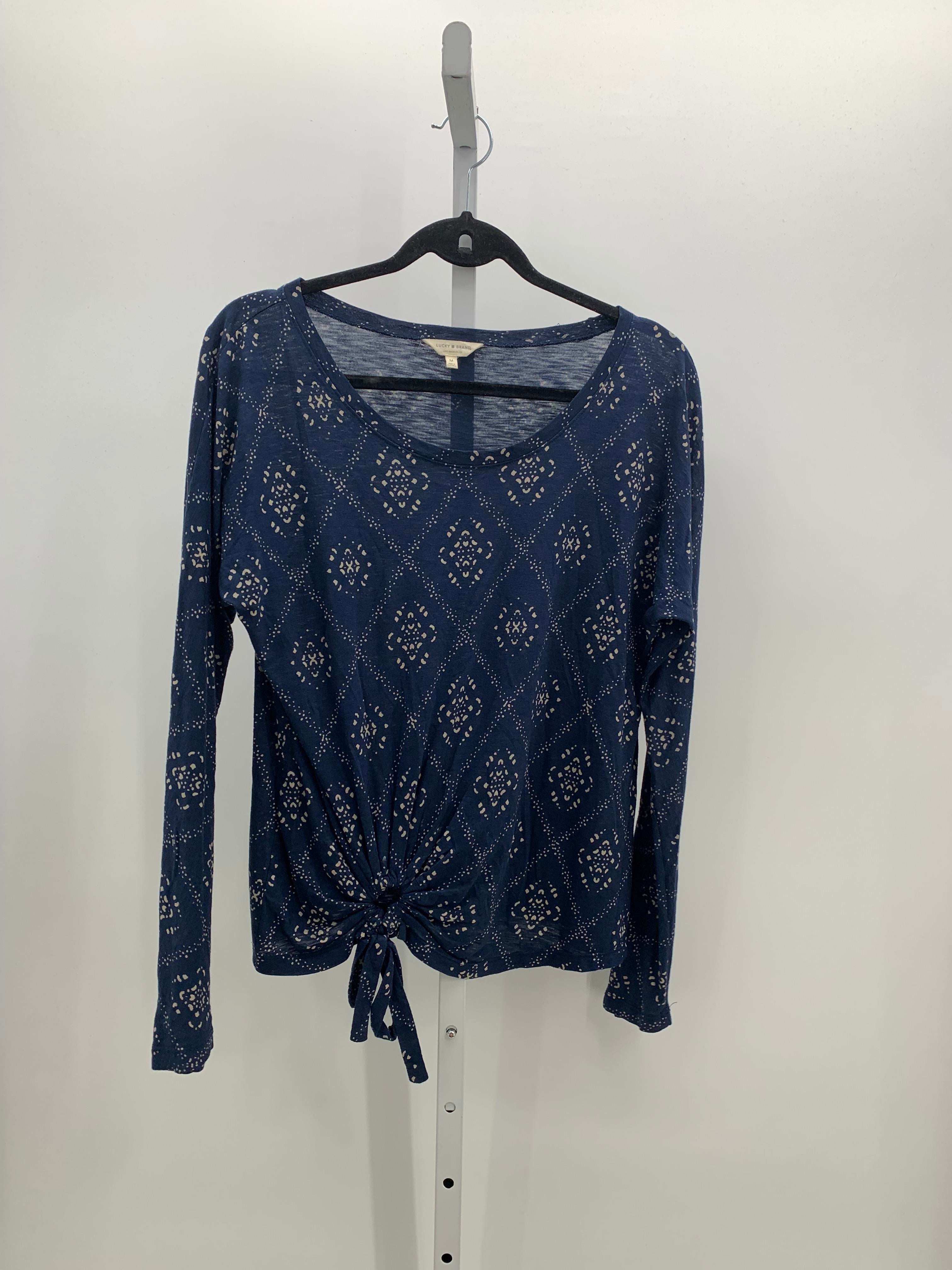 Lucky Brand Size Medium Misses Long Sleeve Shirt