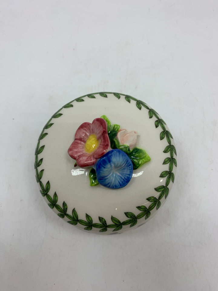 PORTMEIRION GARDEN BOUQUET CERAMIC BOX.
