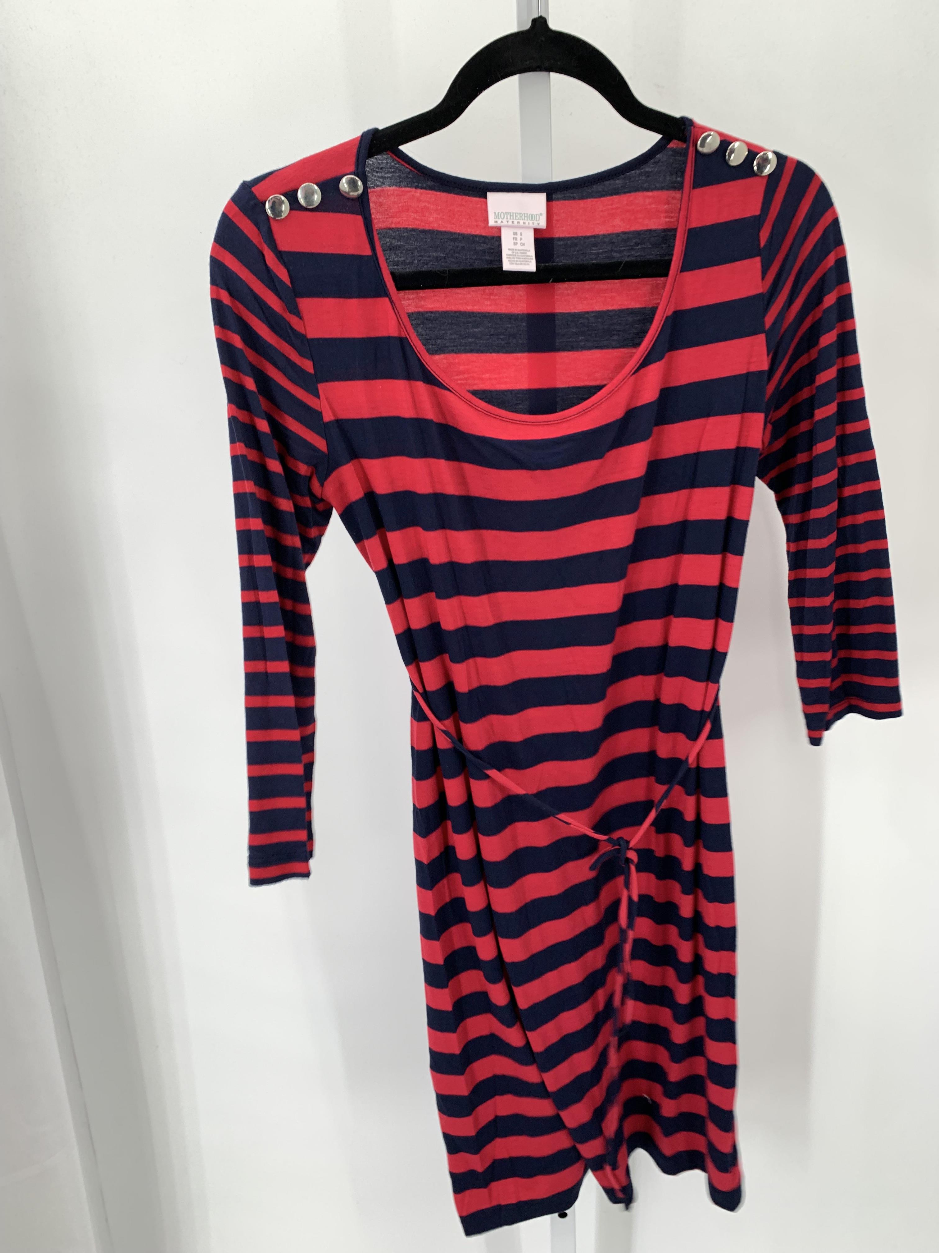 Motherhood Pink Size Small Maternity Long Sleeve Dress