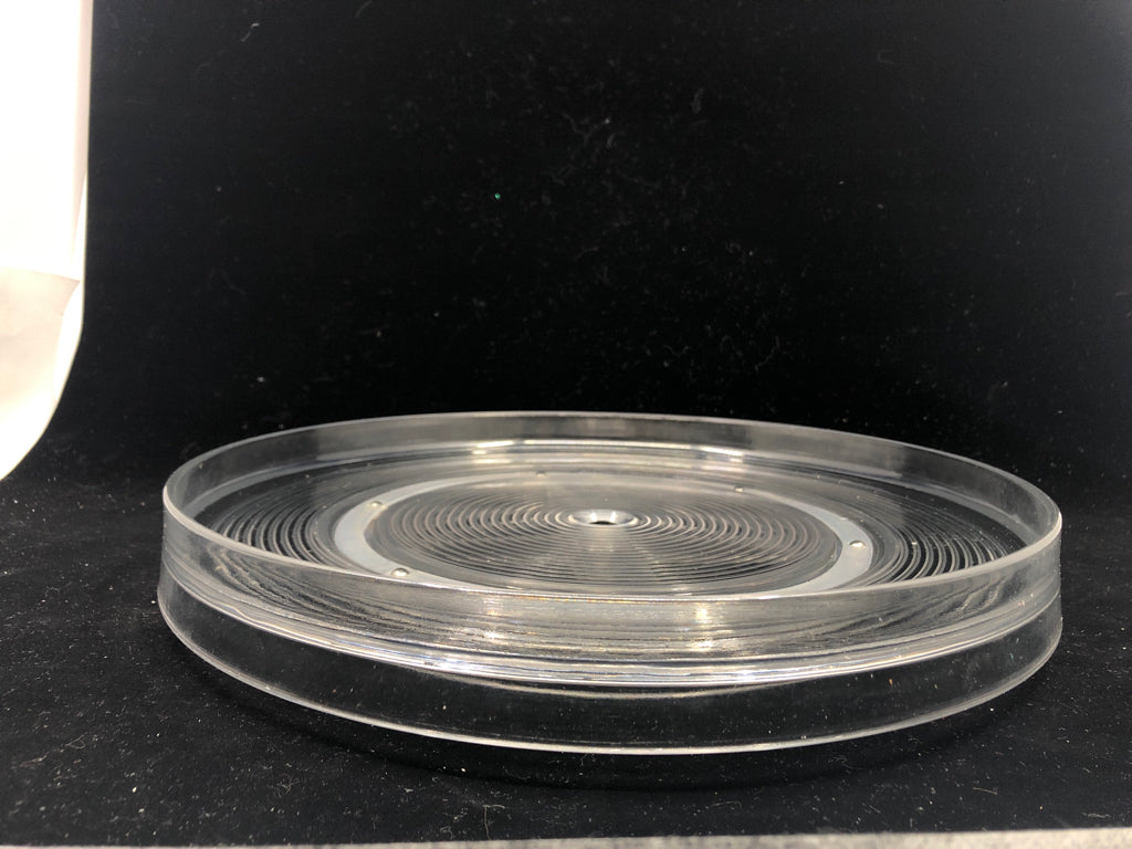 SHALLOW CLEAR PLASTIC LAZY SUSAN.