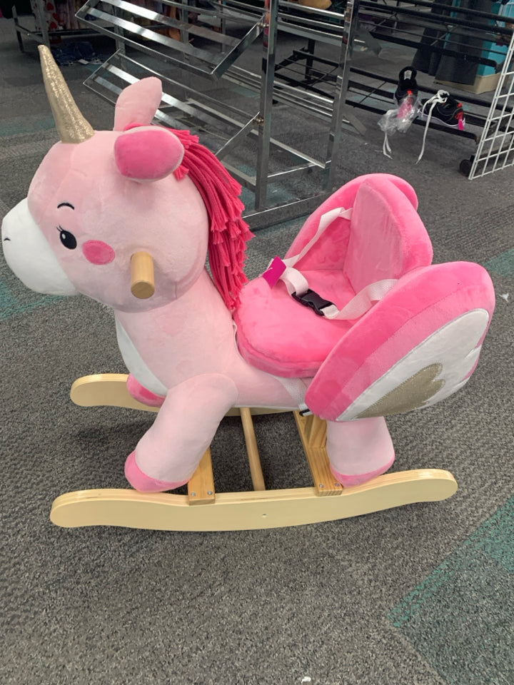 Pink unicorn rocker