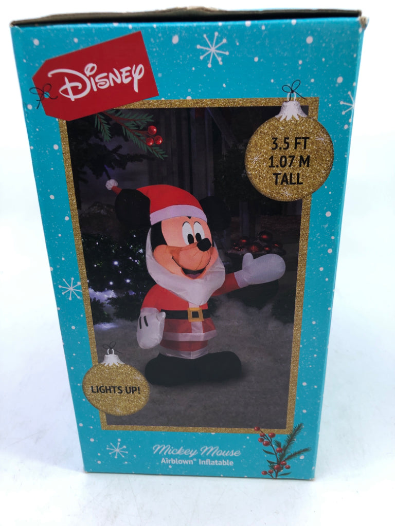 NIB MICKEY MOUSE SANTA INFLATABLE.
