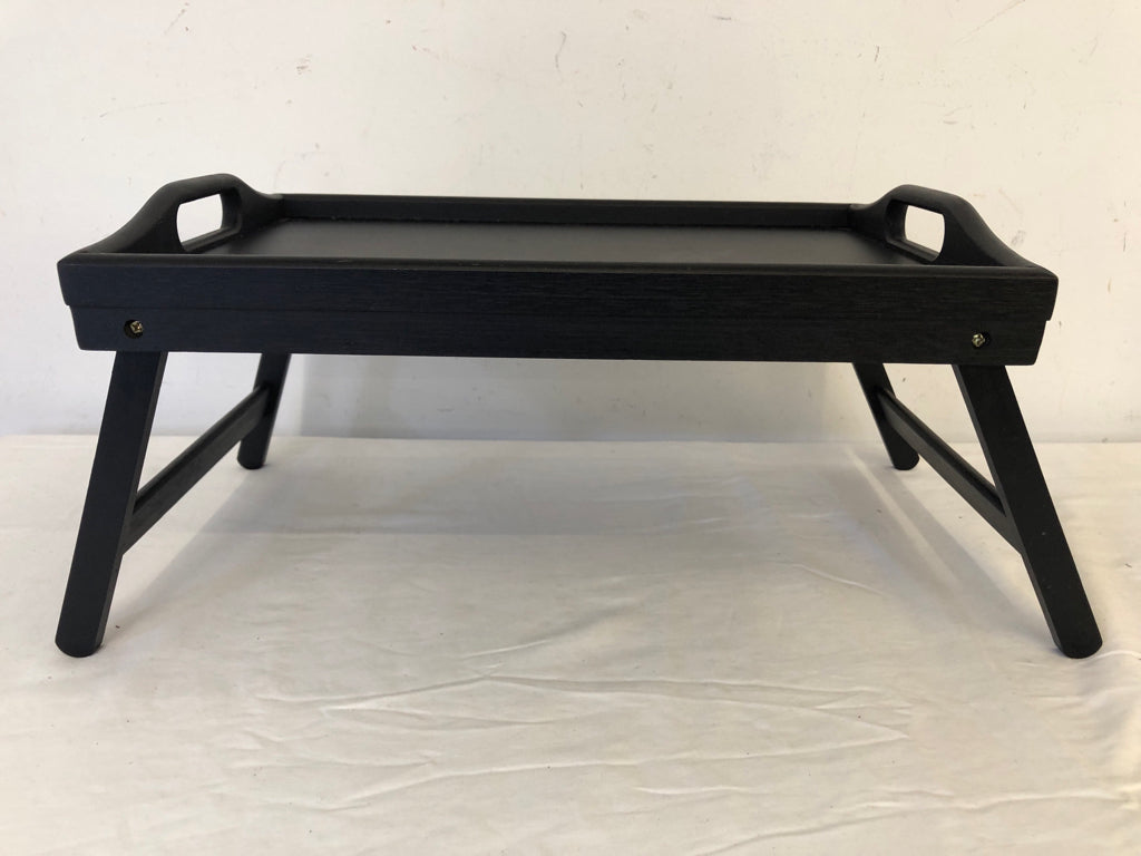 BLACK OVER THE LAP TRAY W HANDLES.