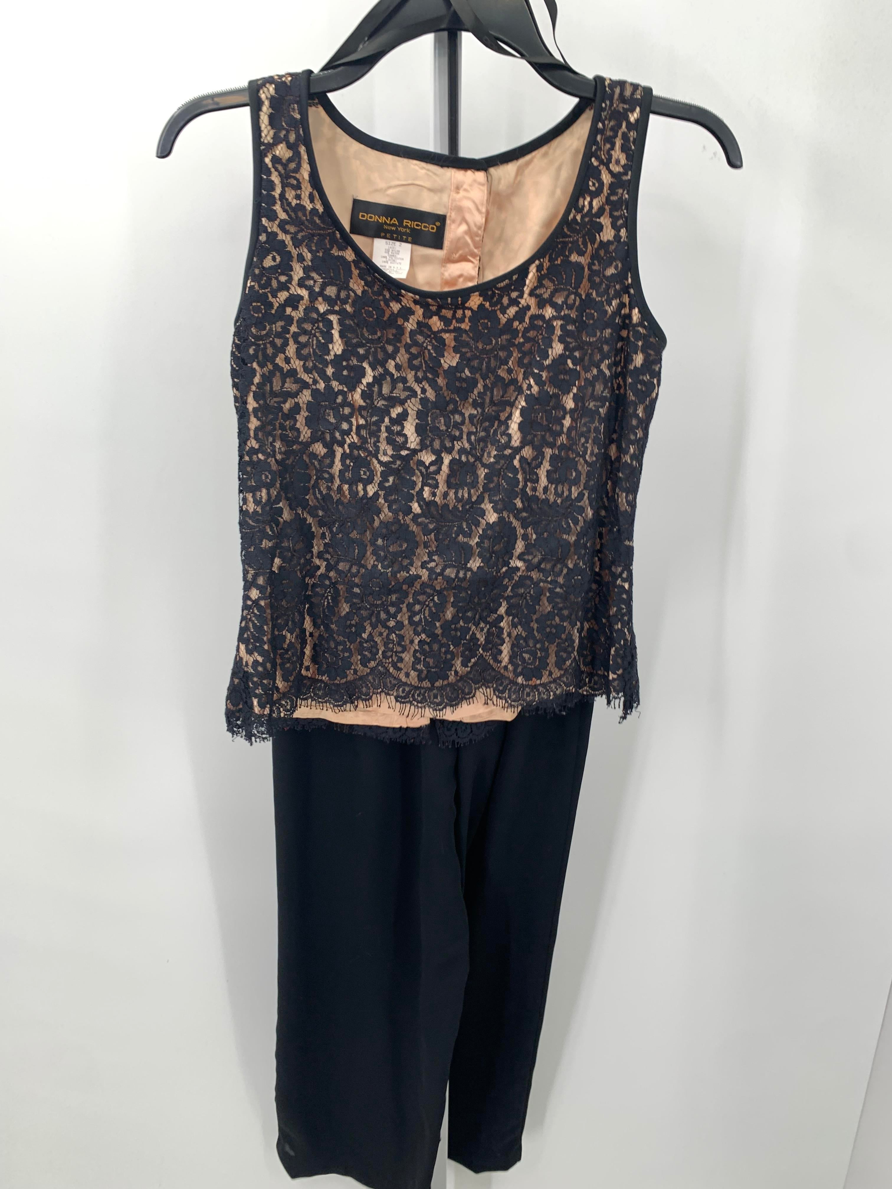 Donna Rico Size 2 Petite Petite 2 Piece