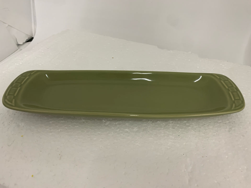 NIB WOVEN TRADITIONS OLIVE PLATE SAGE COLOR LONGABERGER.