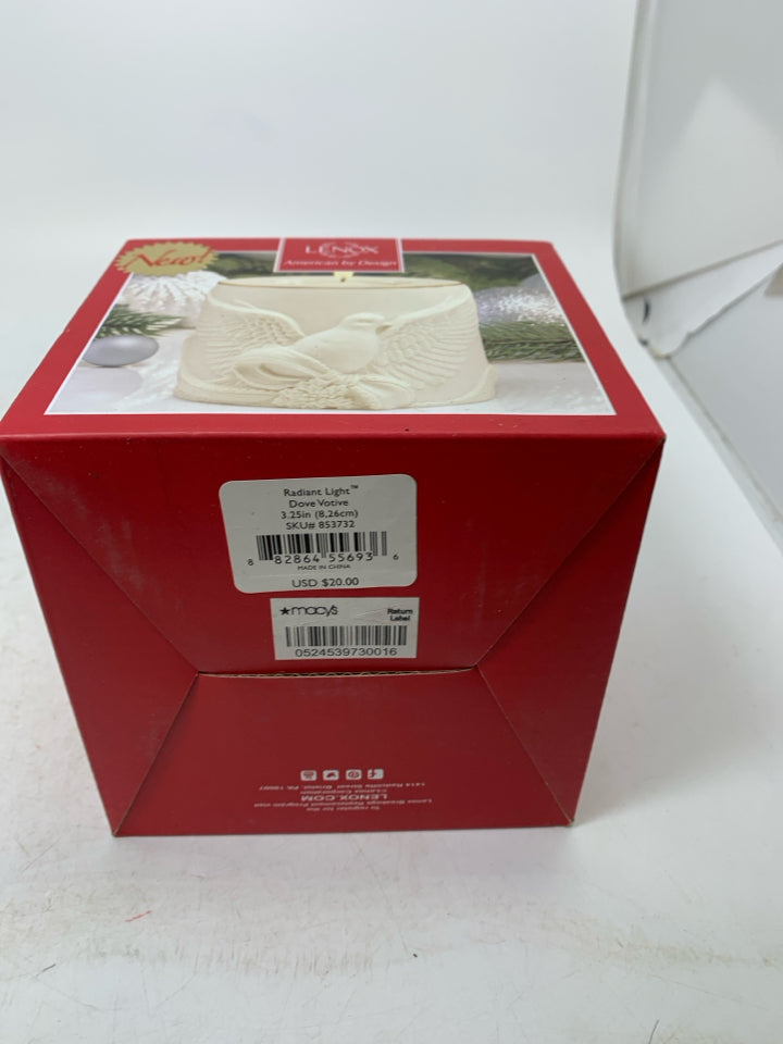 NIB DOVE VOTIVE HOLDER.
