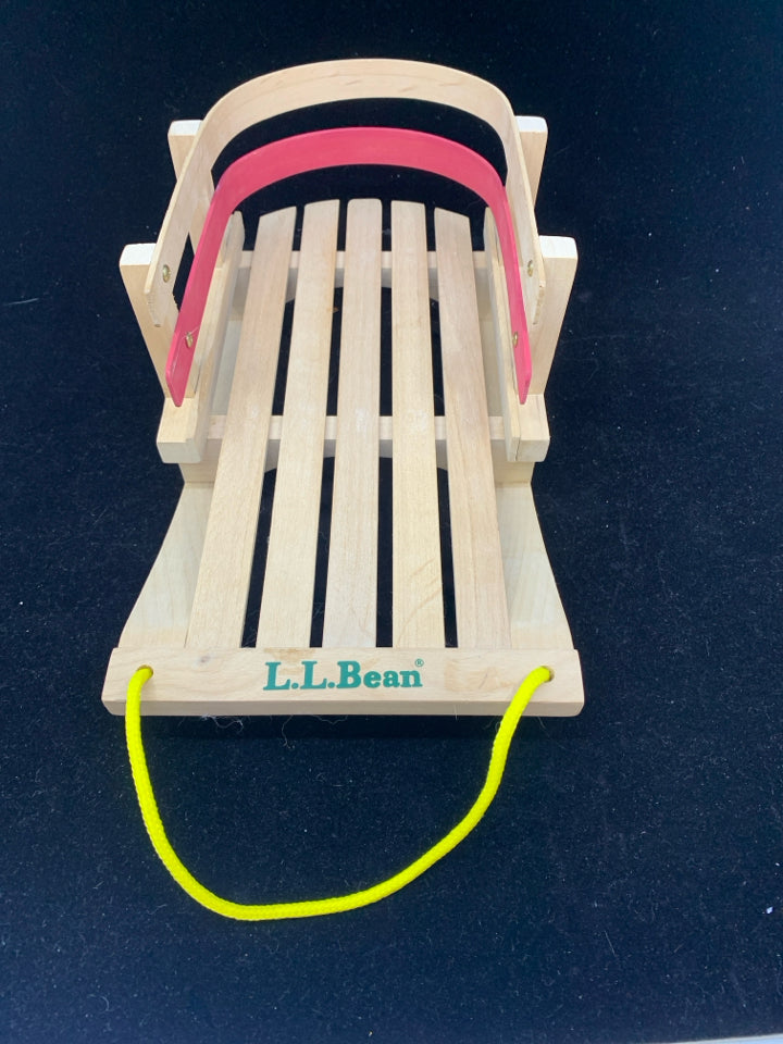 MINI LL BEAN DECORATIVE SLED.