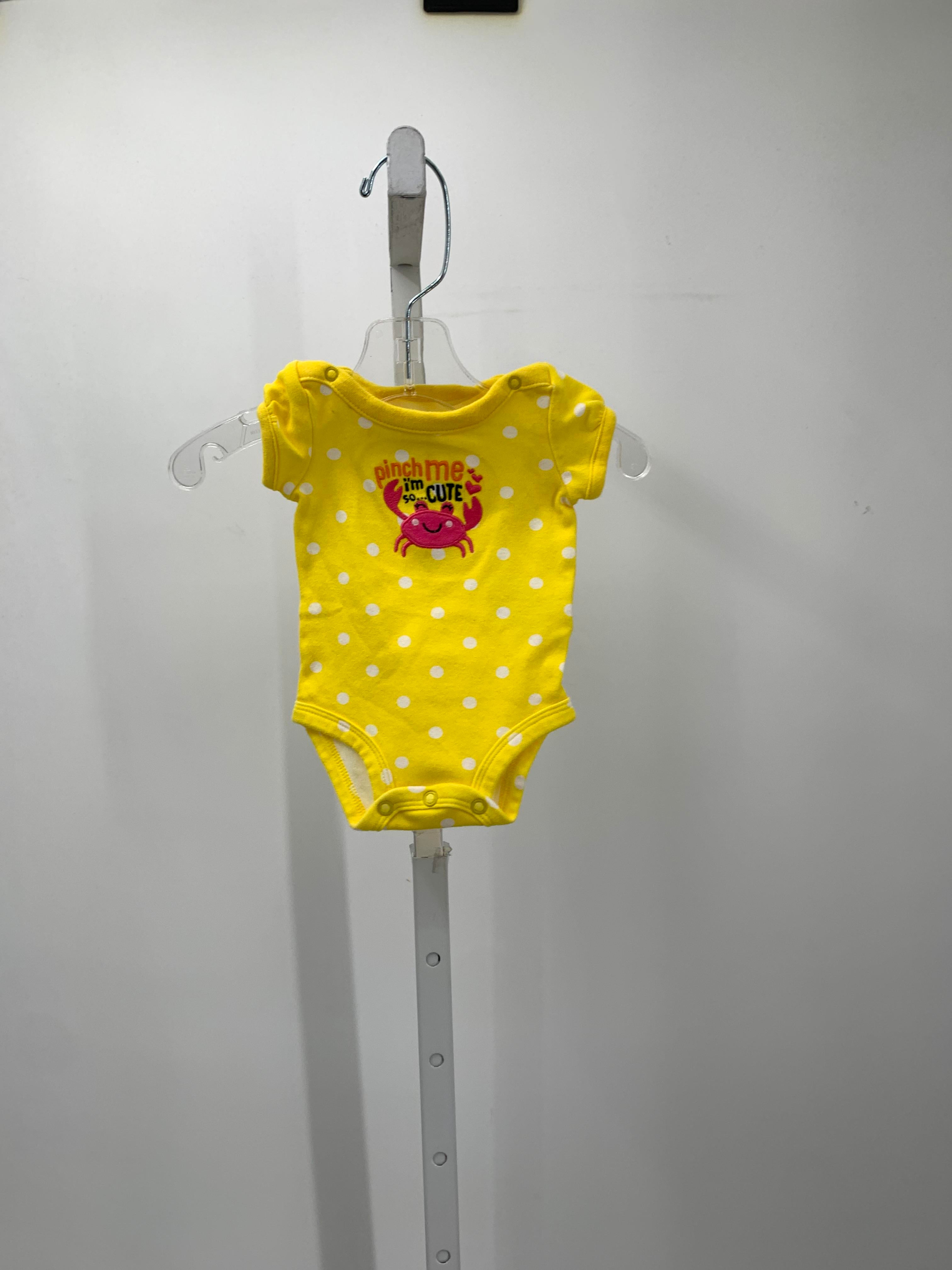 Carters Size Newborn Girls Short Sleeve Shirt