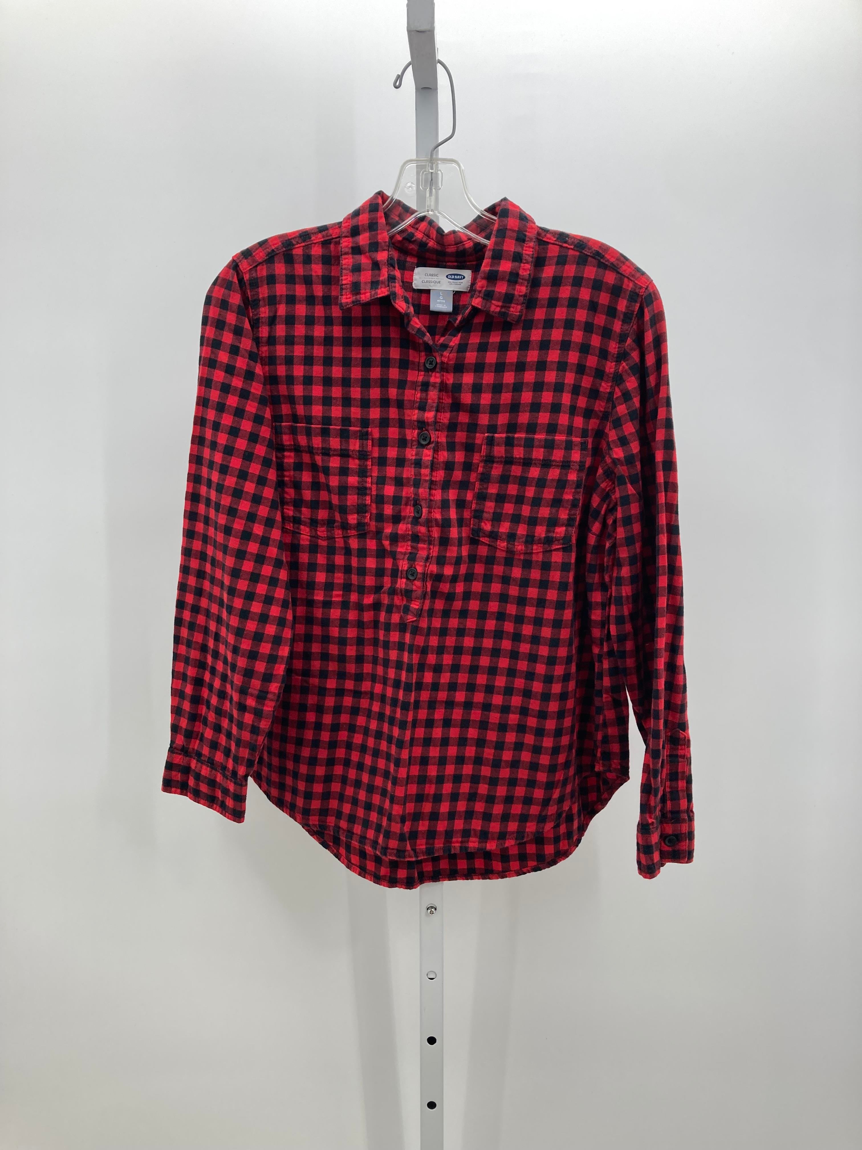 Old Navy Size Large Petite Petite Long Sleeve Shirt