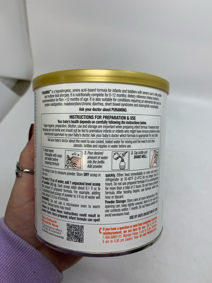 Puramino DHA & ARA Hypoallergenic Infant Formula 14.1 oz