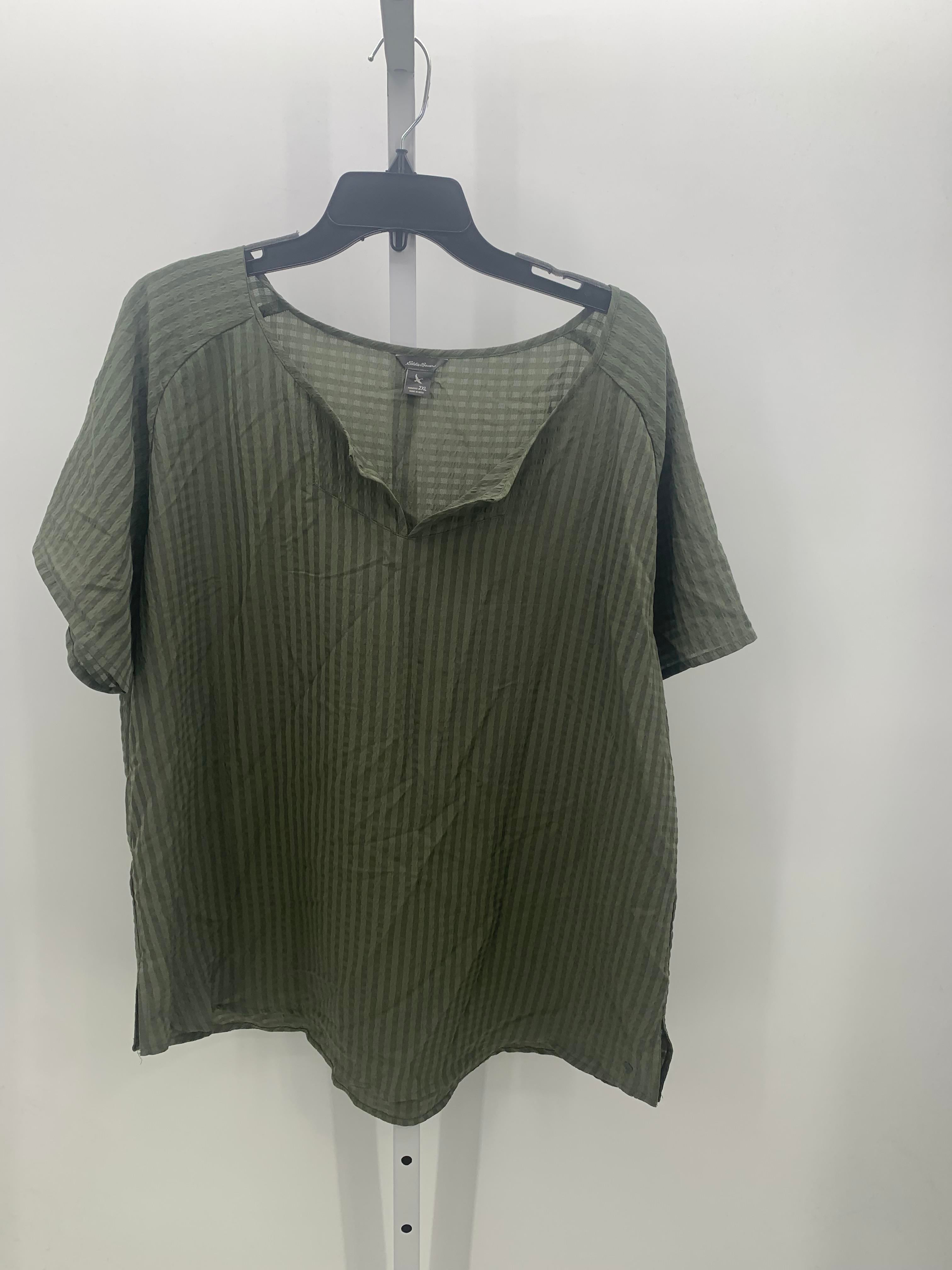 Eddie Bauer Size 2X Womens Short Sleeve Shirt