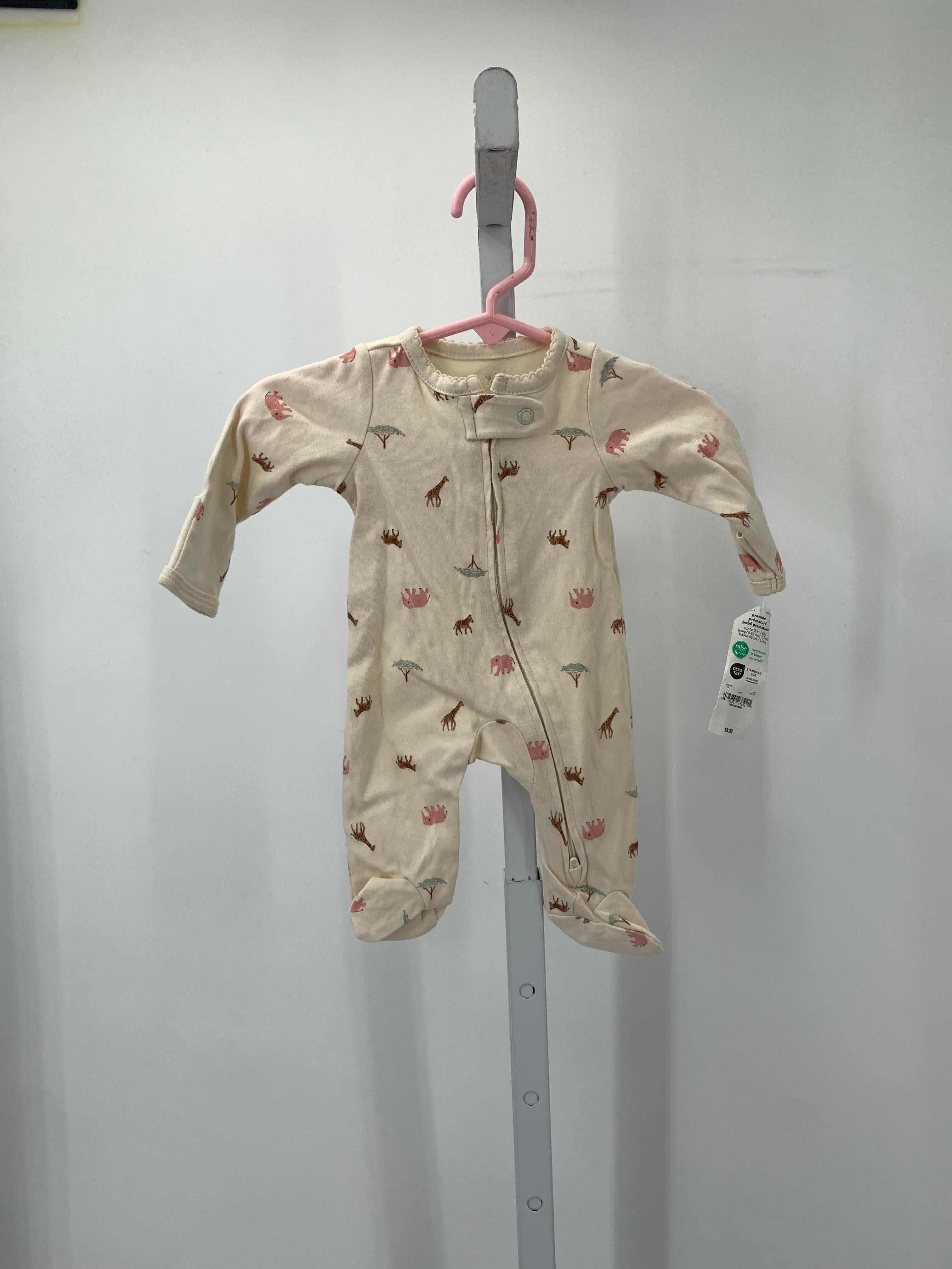 Carters Size Preemie Girls Long Slv. Romper