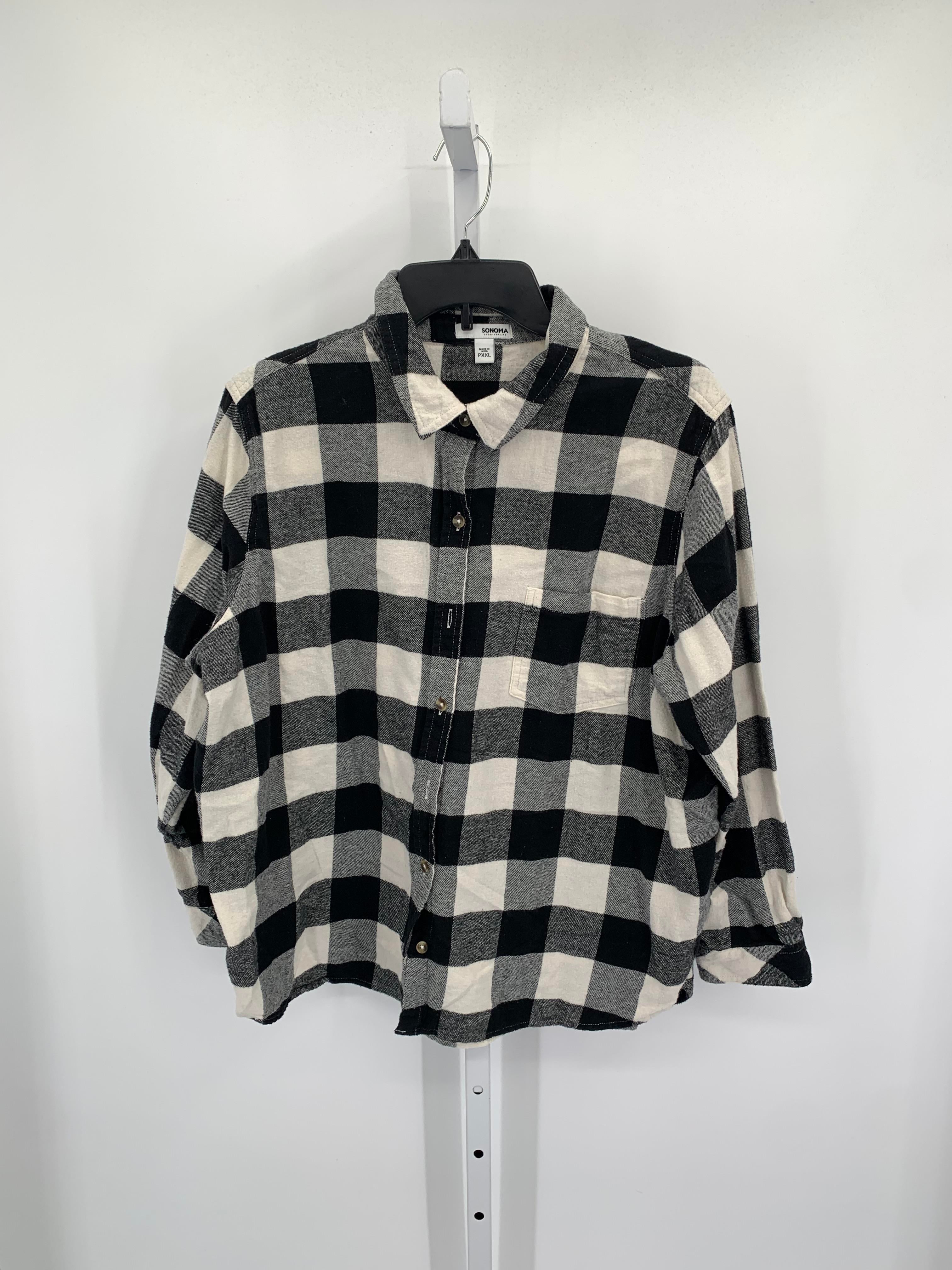 Sonoma Size XX Large Petite Petite Long Sleeve Shirt