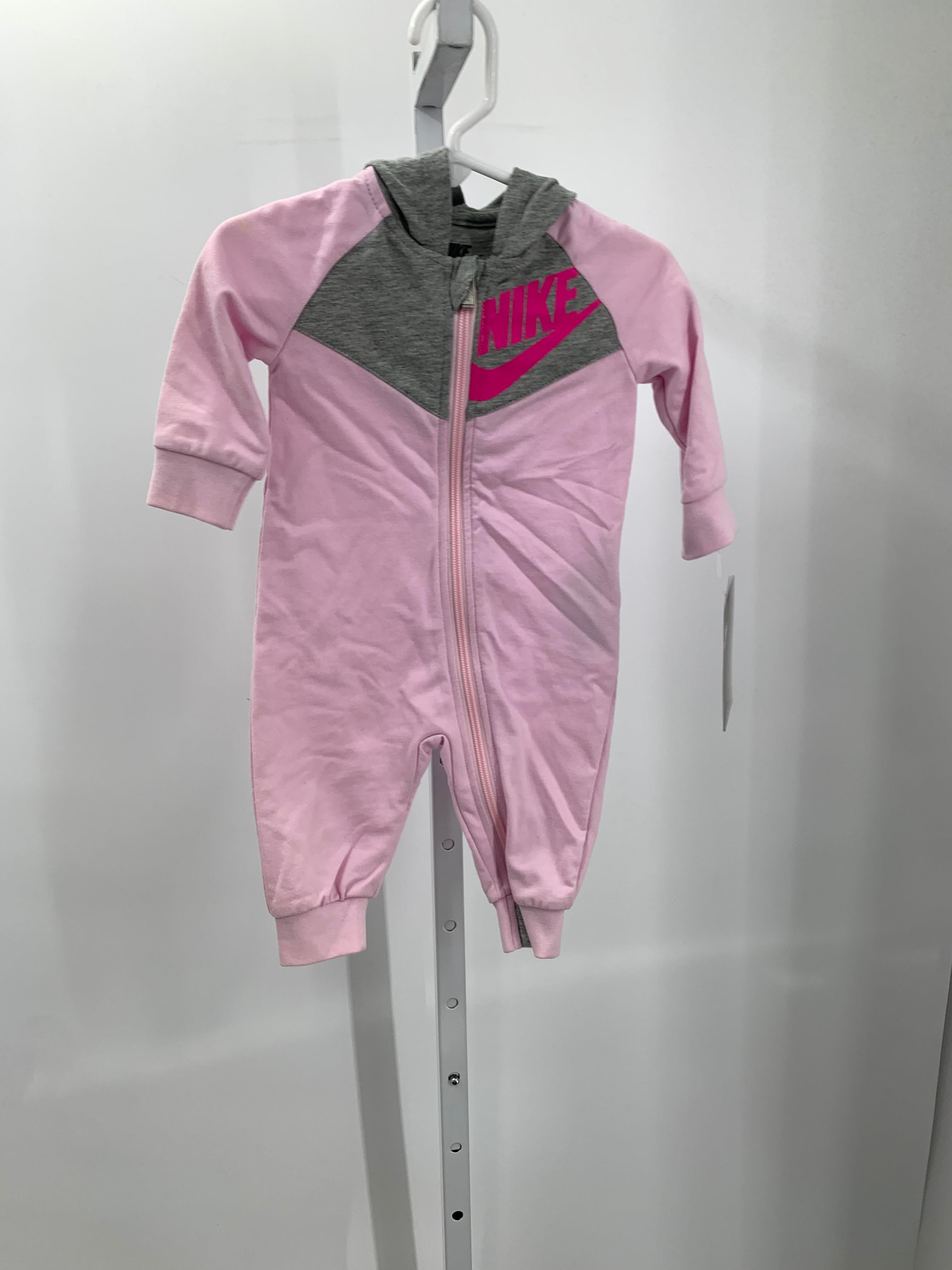 Nike Size 6 Months Girls Long Slv. Romper