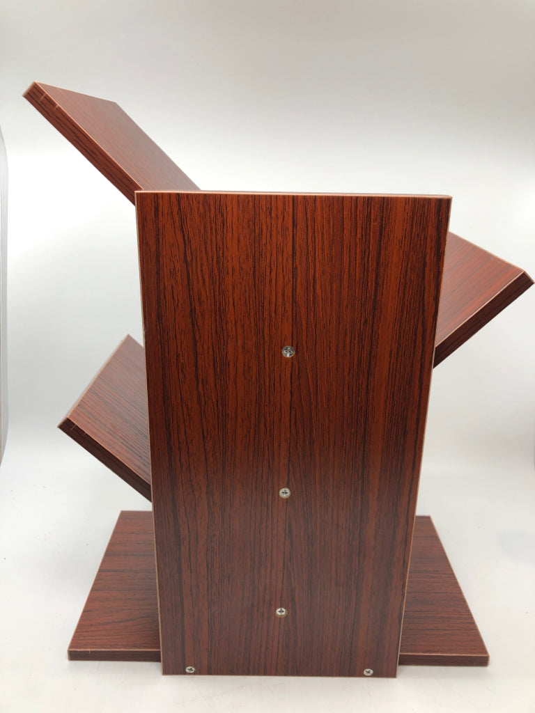 WOOD DESKTOP BOOK SHELF.