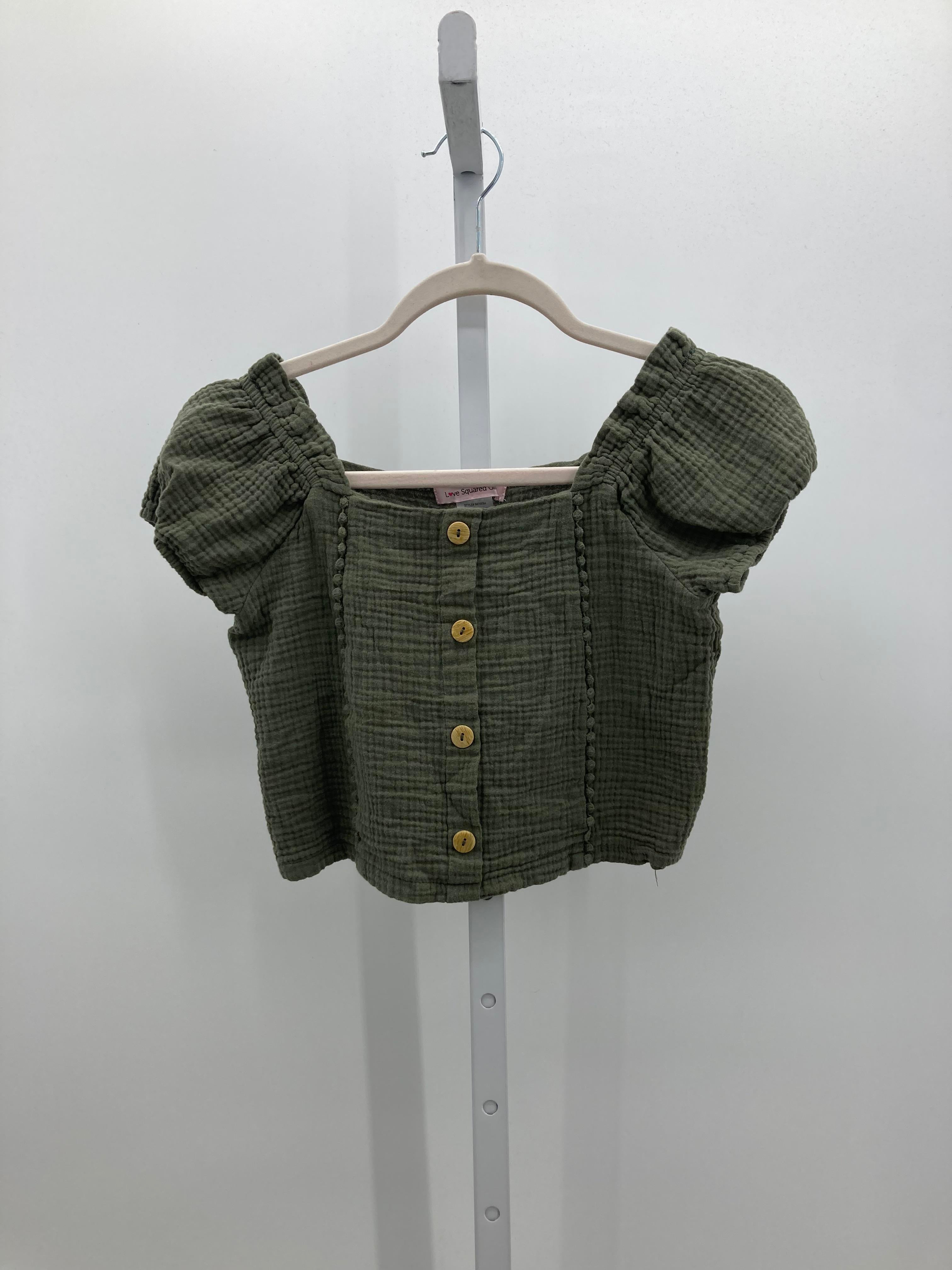 Love Squared Size 8 Girls Short Sleeve Shirt