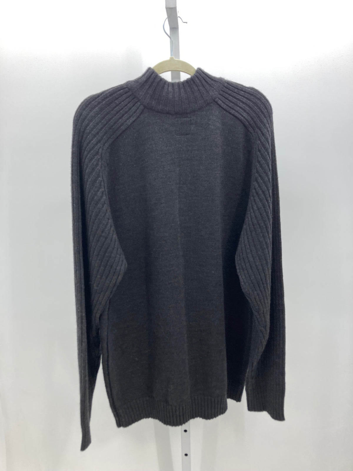 PARTIAL ZIP RIBBED