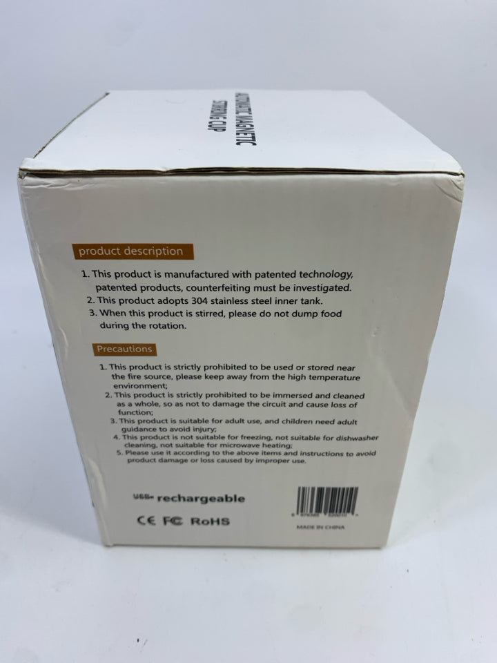 NIB AUTOMATIC MAGNETIC STIRRING CUP.