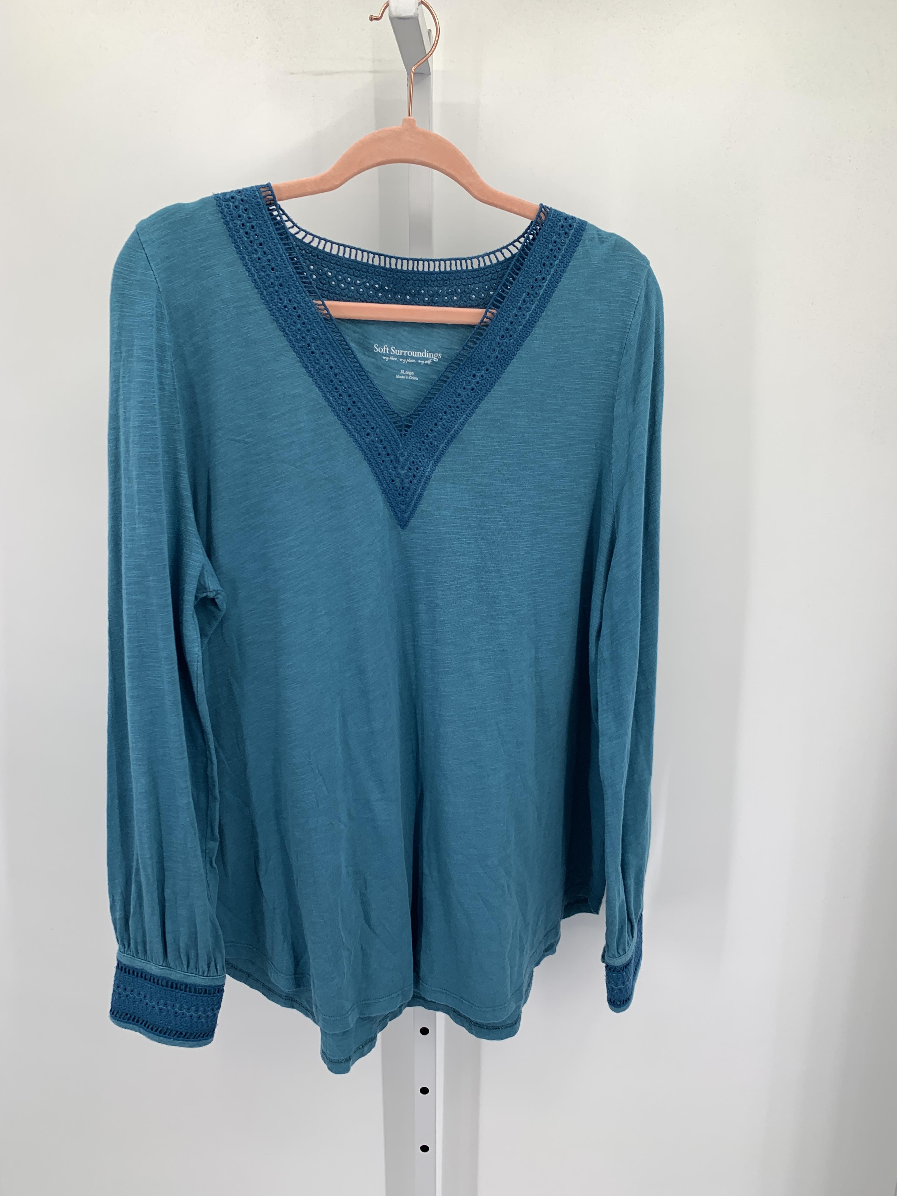 Soft Surroundings Size Extra Large Misses Long Sleeve Shirt