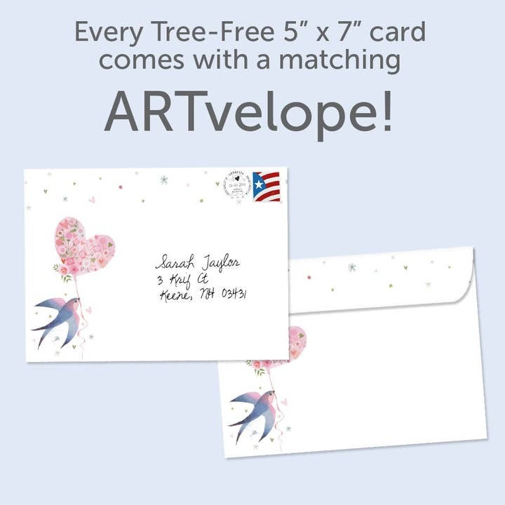 Lovebird Balloons, Anniversary Card