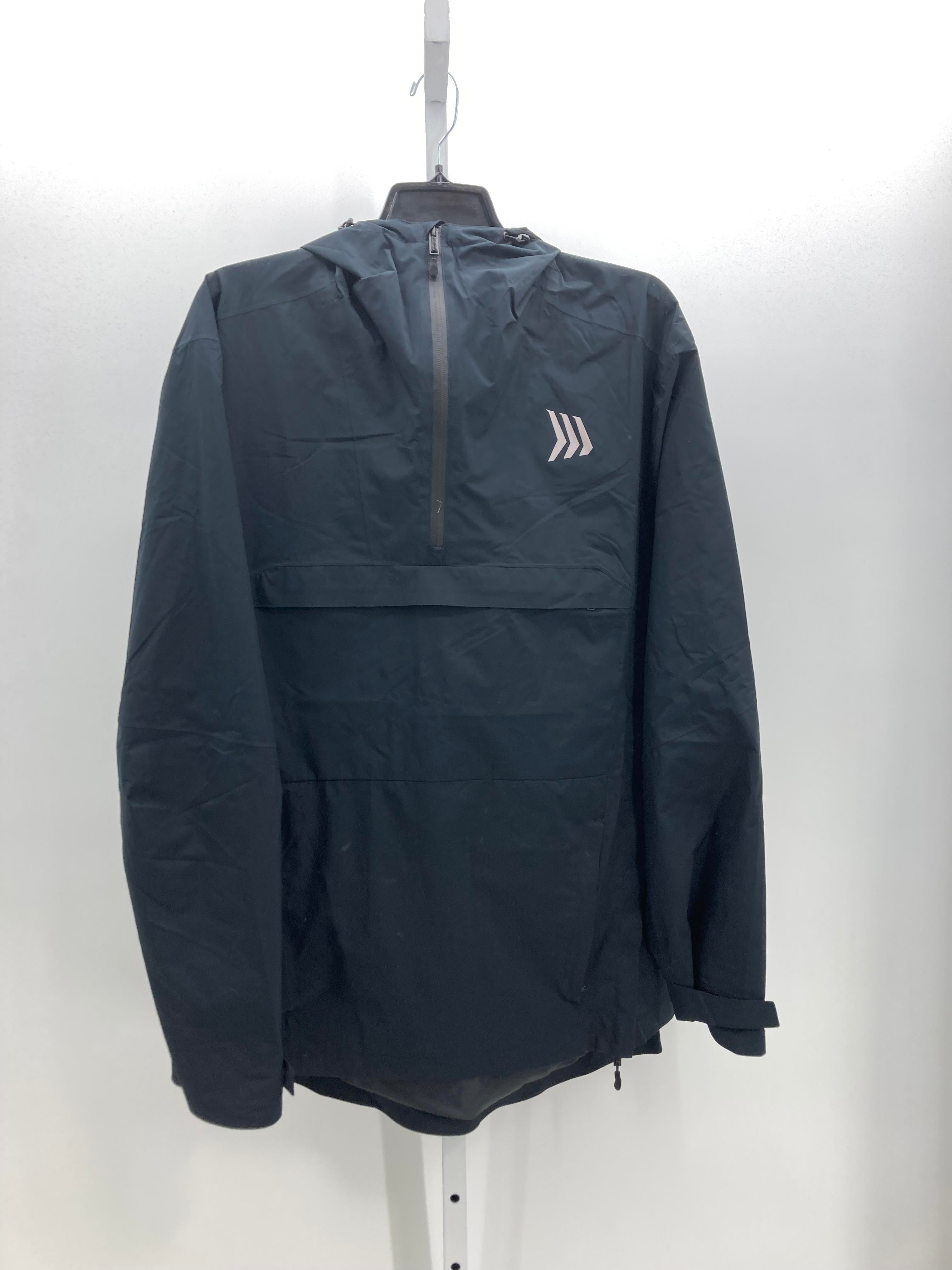 HOODED PARTIAL ZIP PULL OVER.