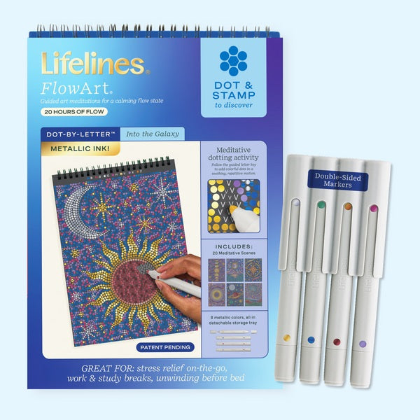 New FlowArt® - Dot-By-Letter, Into the Galaxy - Metallic Ink