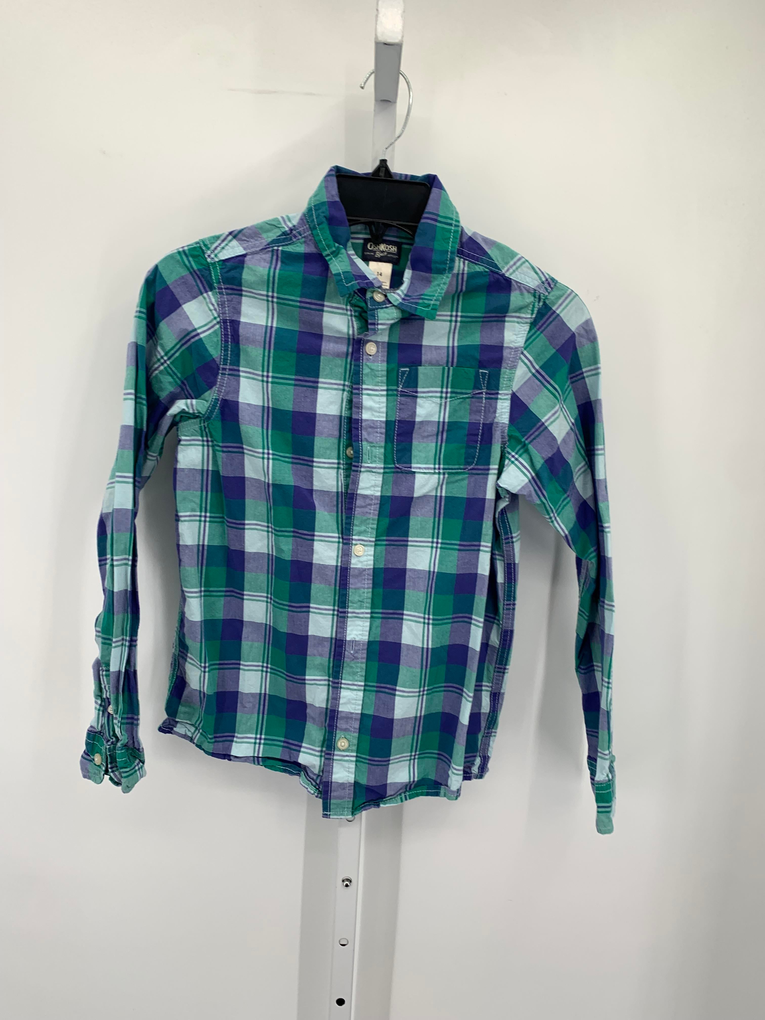 GREEN PLAID BUTTON DOWN