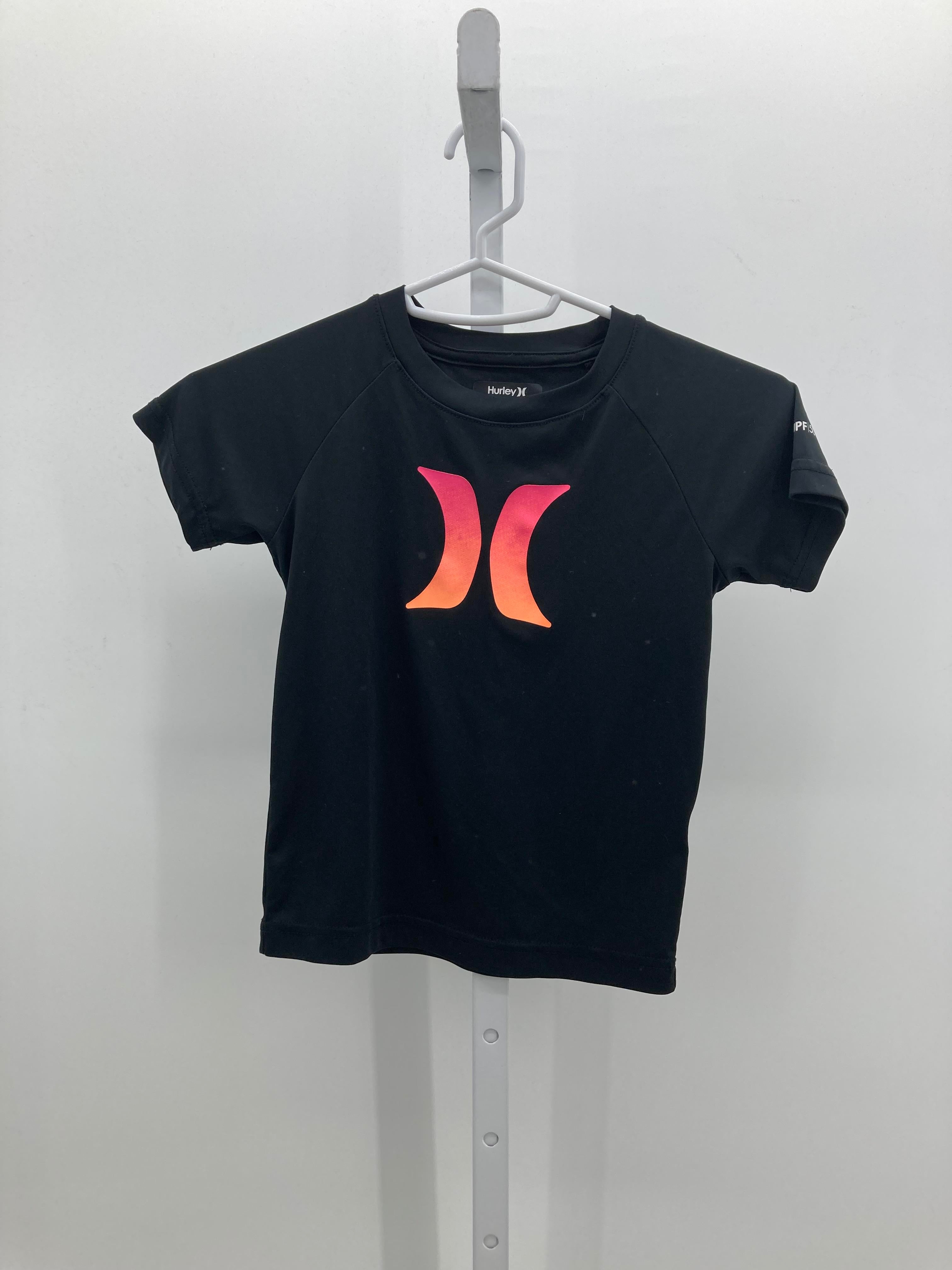 Hurley Size 4 Girls Short Sleeve Shirt