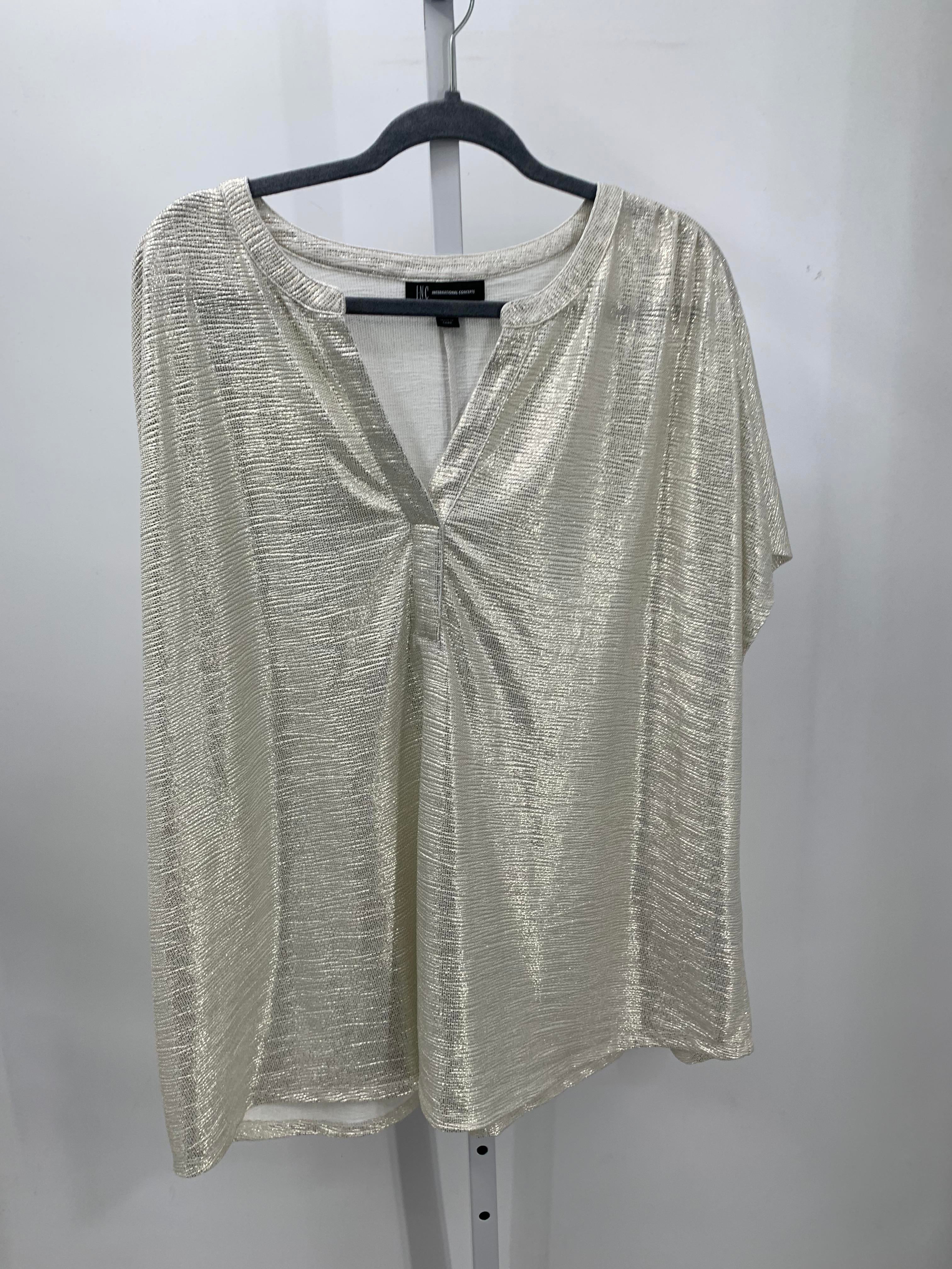 INC Size 4X Womens Short Sleeve Shirt