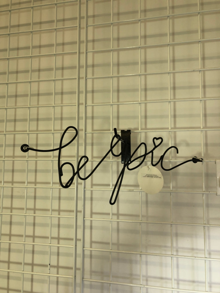 BE EPIC METAL CURSIVE SIGN.