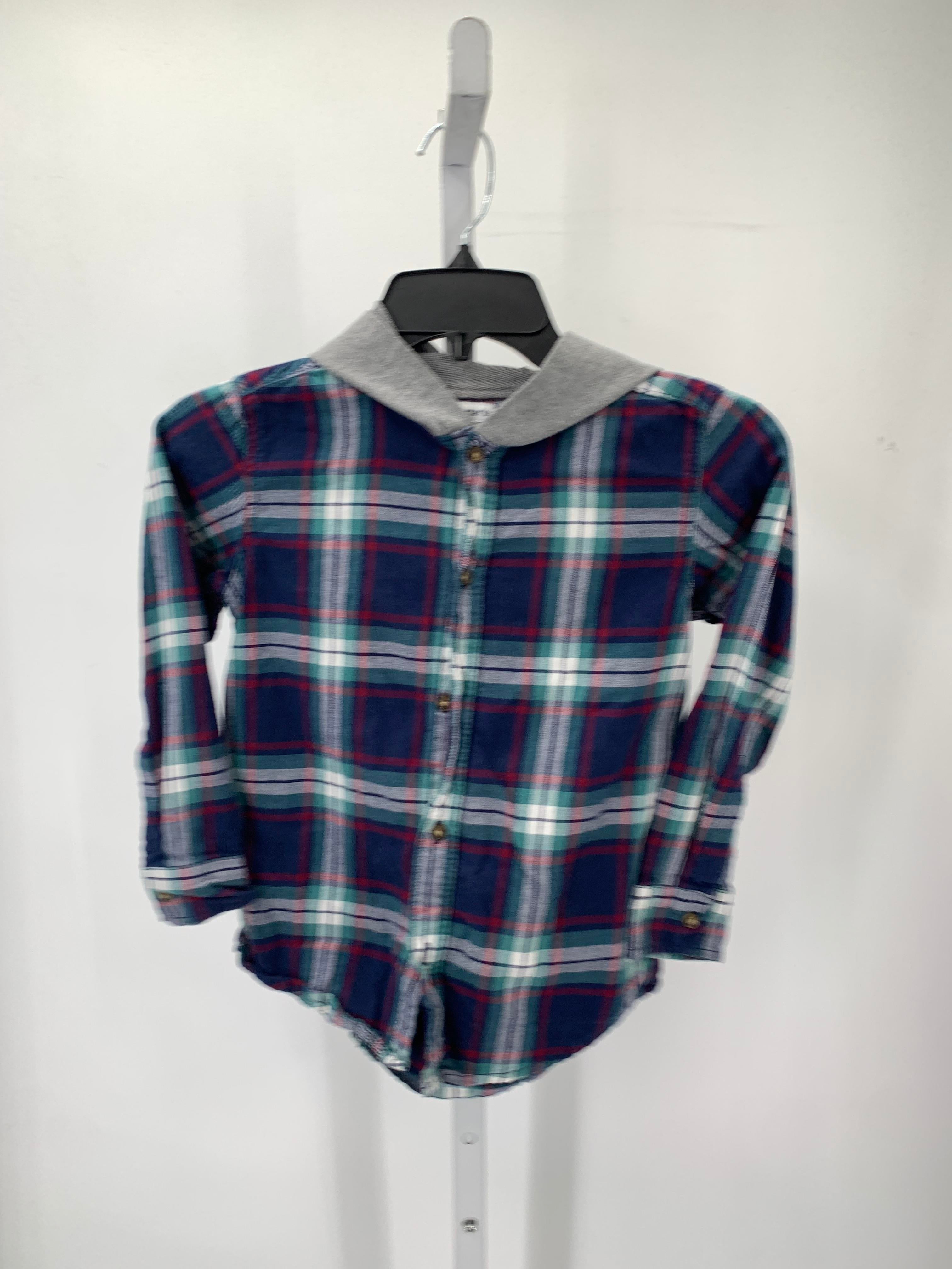 HOODED PLAID BTN DOWN