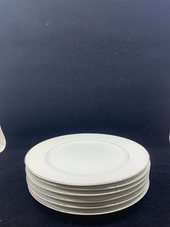 6 LOVELACE DINNER PLATES.