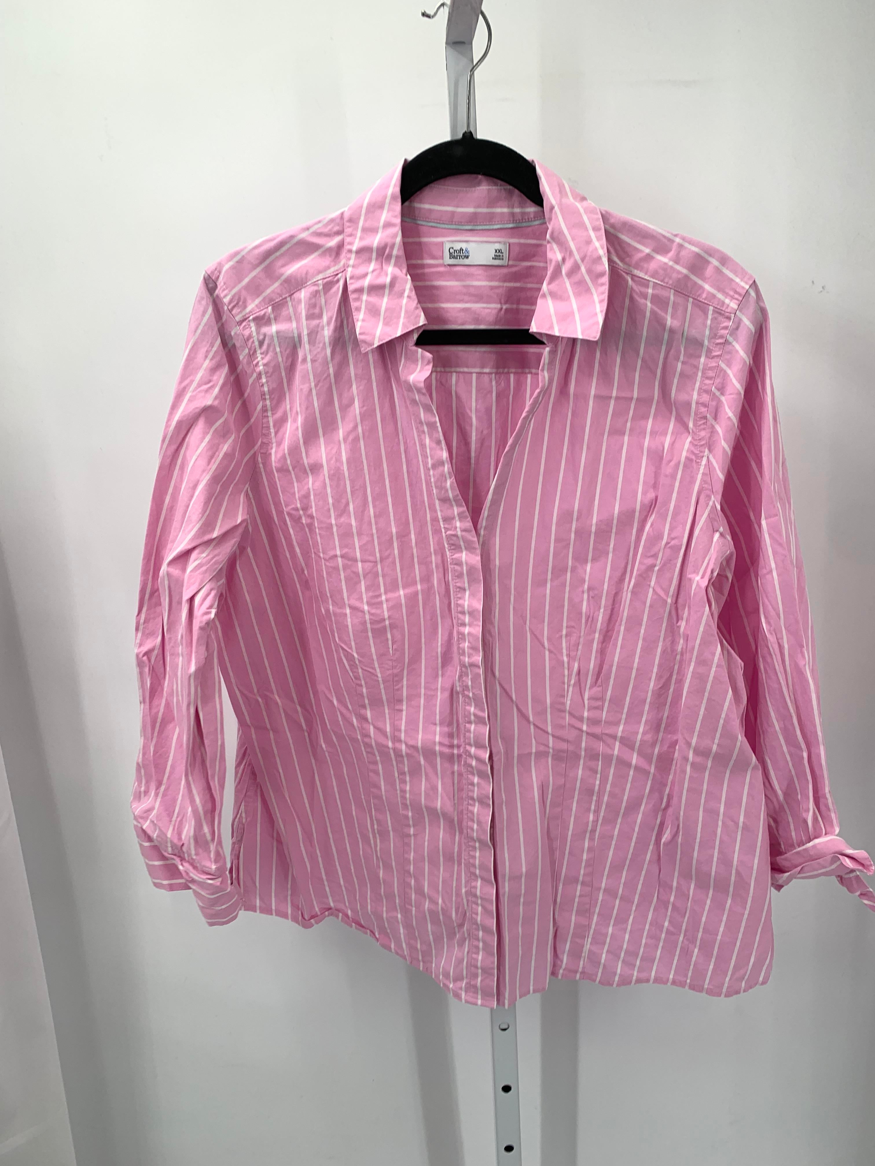 Croft & Barrow Size XXL Misses Long Sleeve Shirt