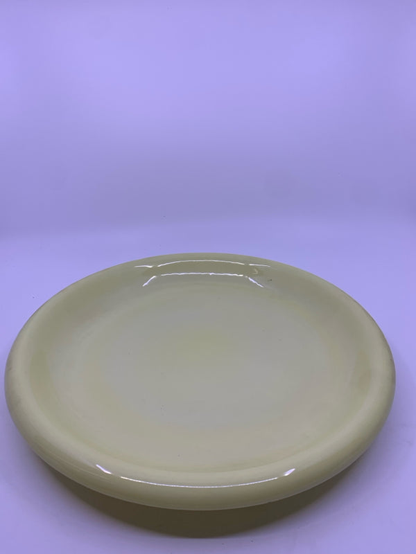 YELLOW FLAVIA ROUND SERVING PLATTER.