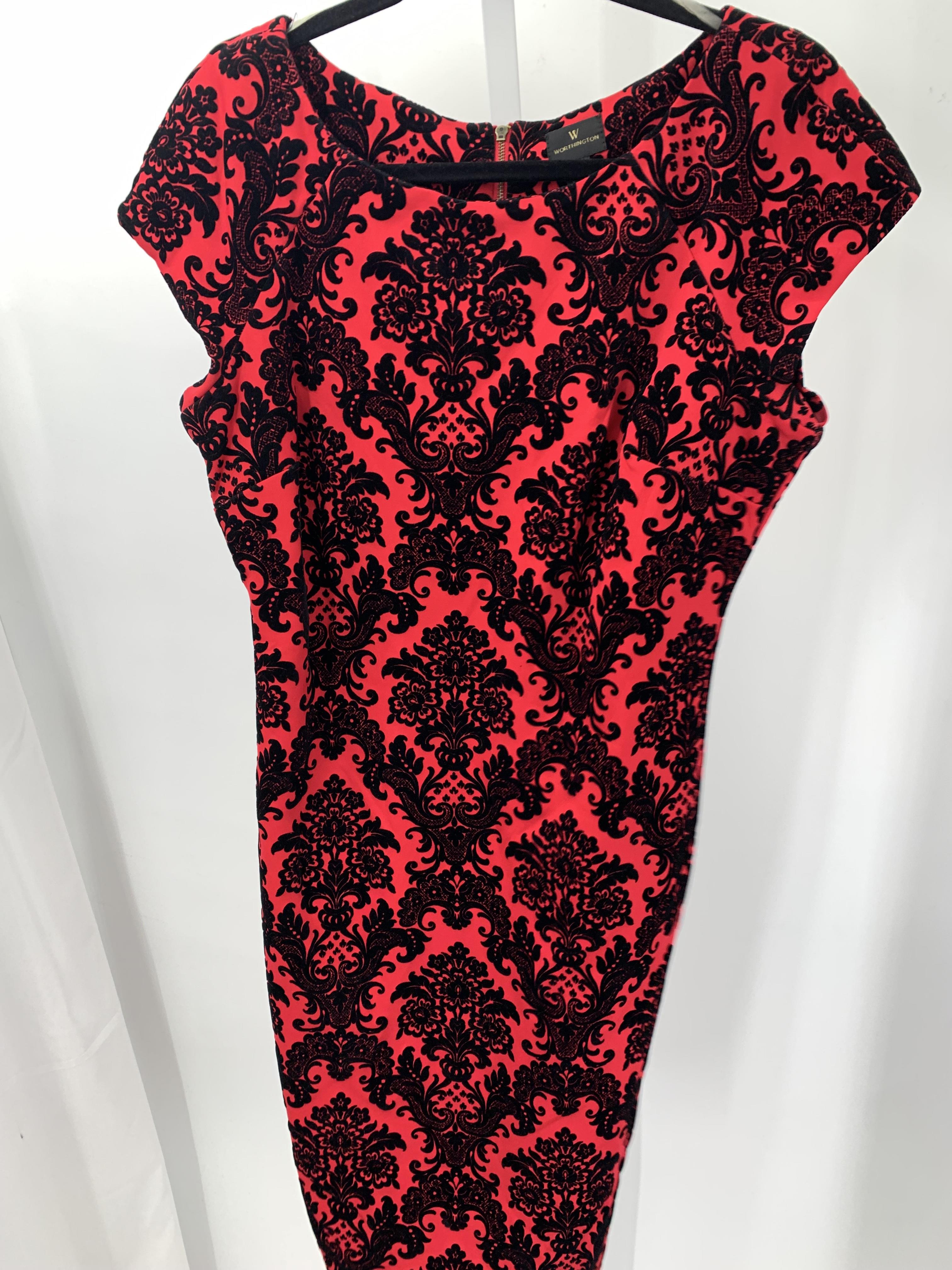 Worthington Size 12 Misses Short Sleeve Dress