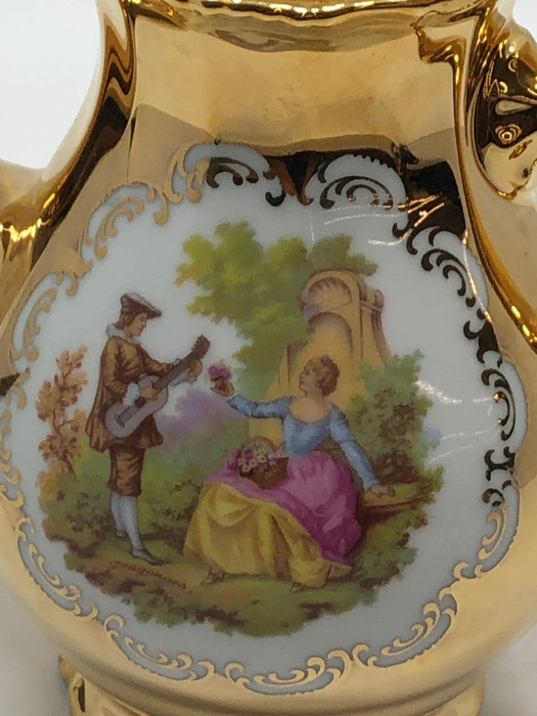 13PC VTG GOLD BAVARIA GERMANY TEA SET.