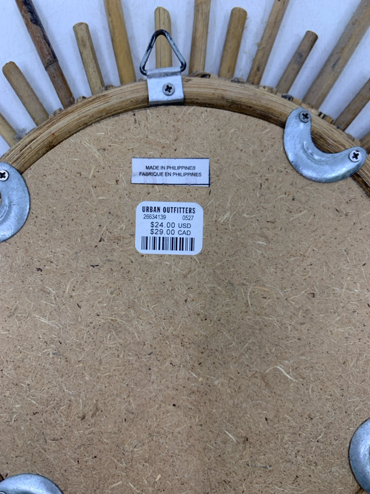 BAMBOO STARBURST MIRROR.