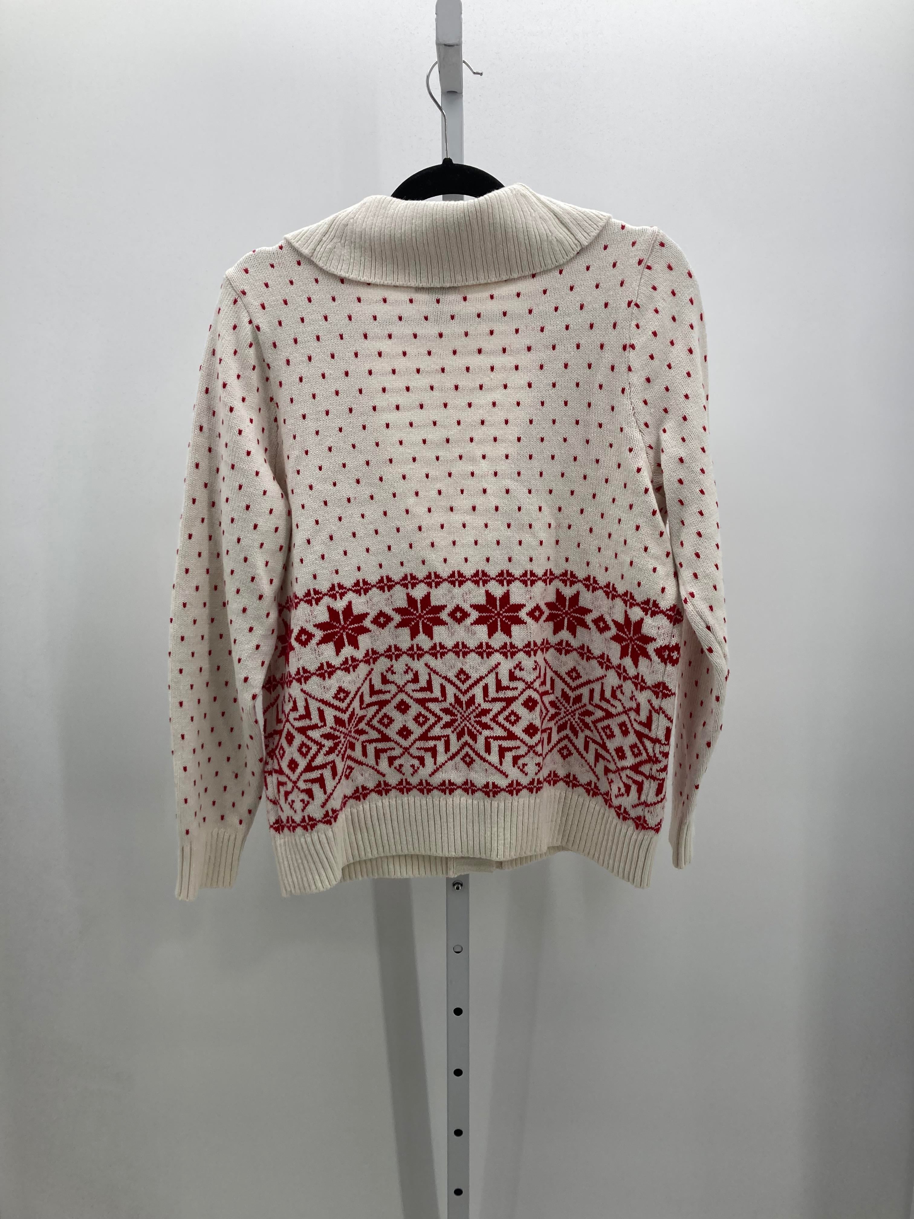 Lands End Size Medium Misses Long Slv Sweater
