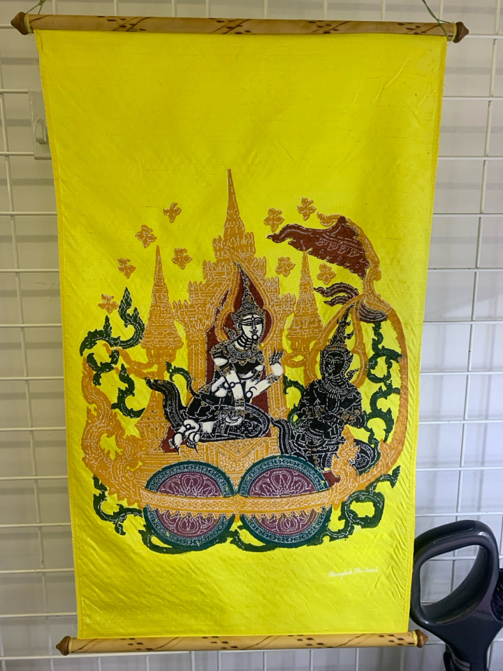 YELLOW BUDDHA SCROLL.