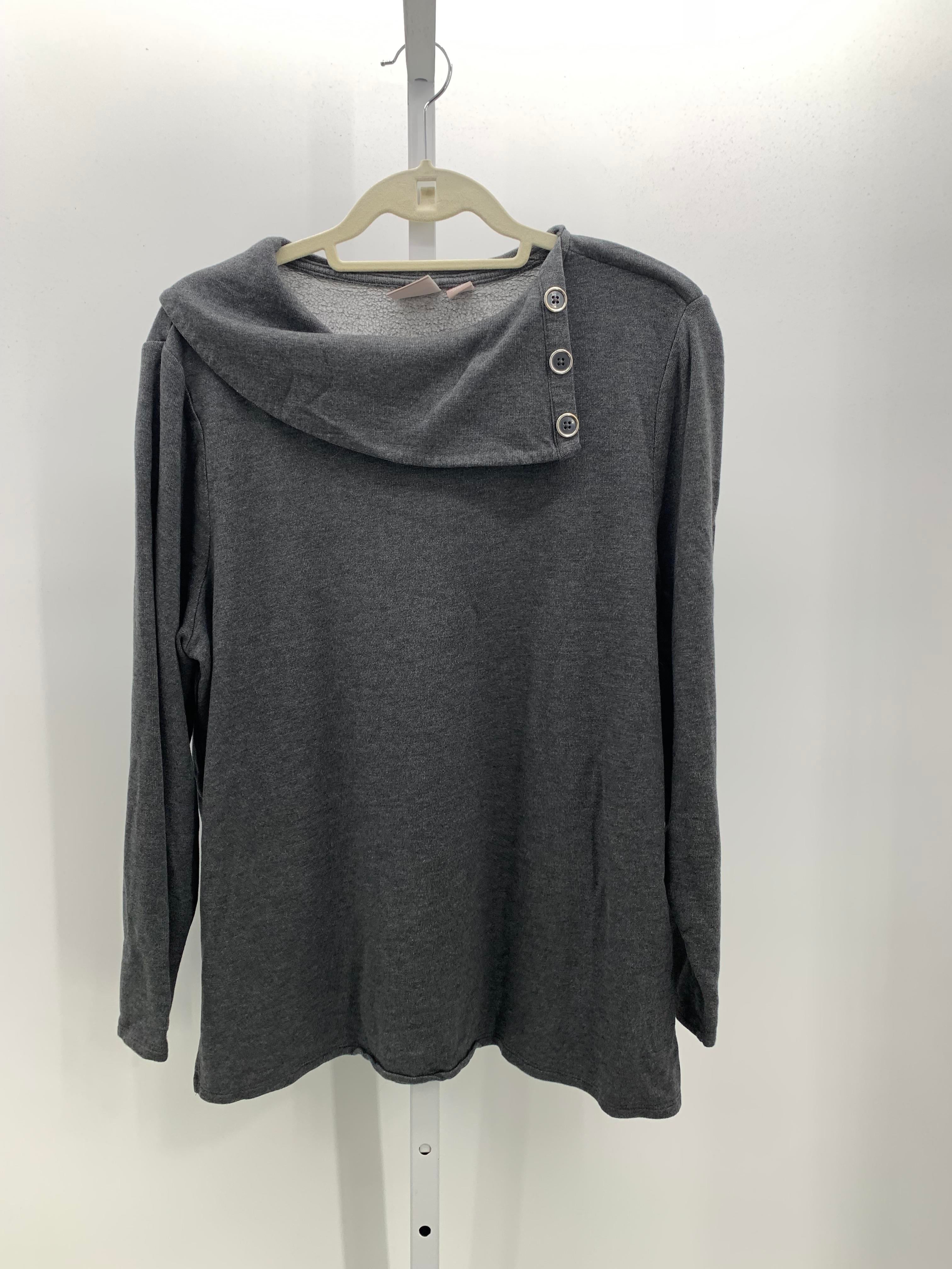 Chico's Size Large Misses Long Sleeve Shirt