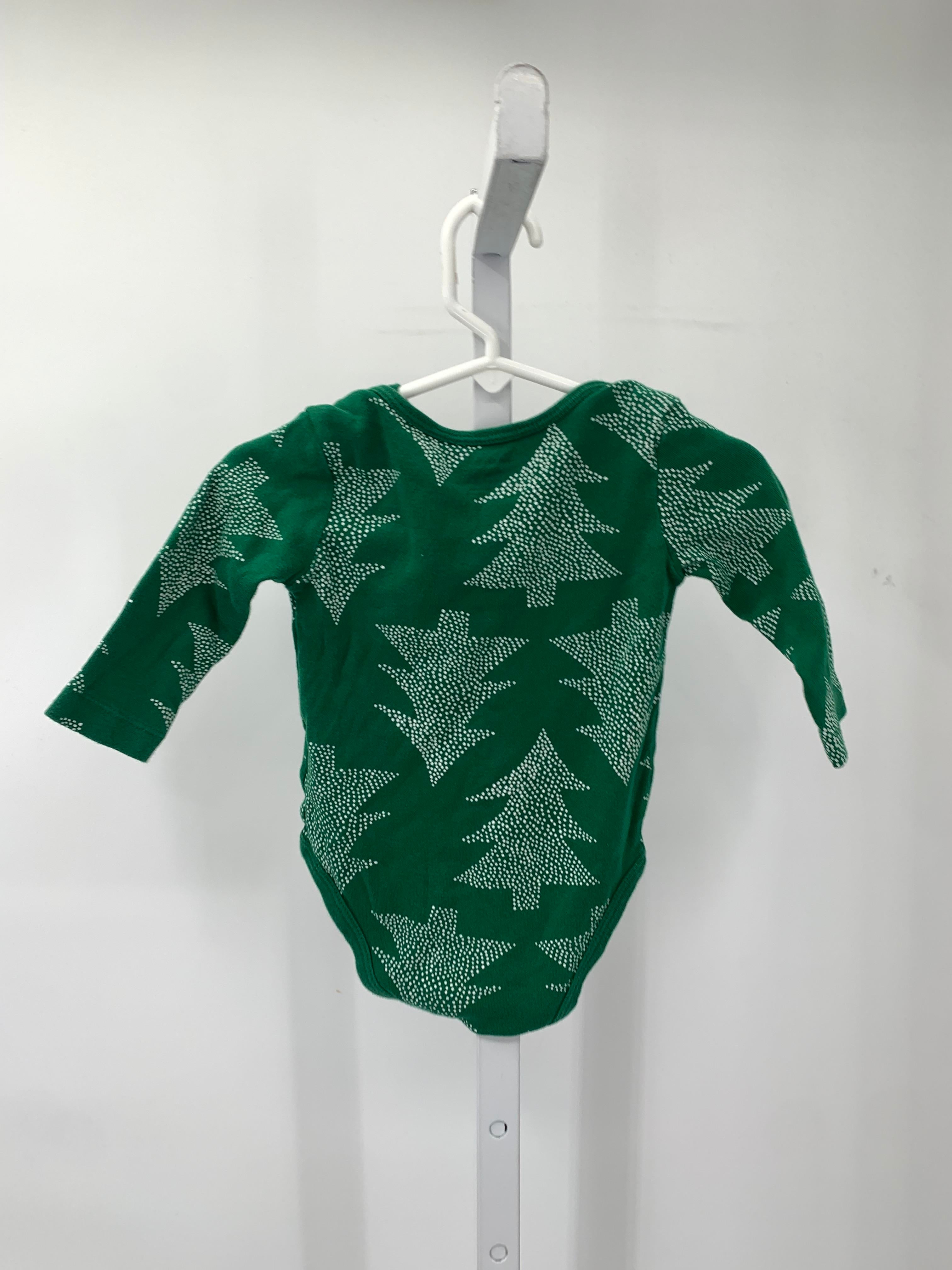 LONG SLV BODY SUIT WHITE TREES