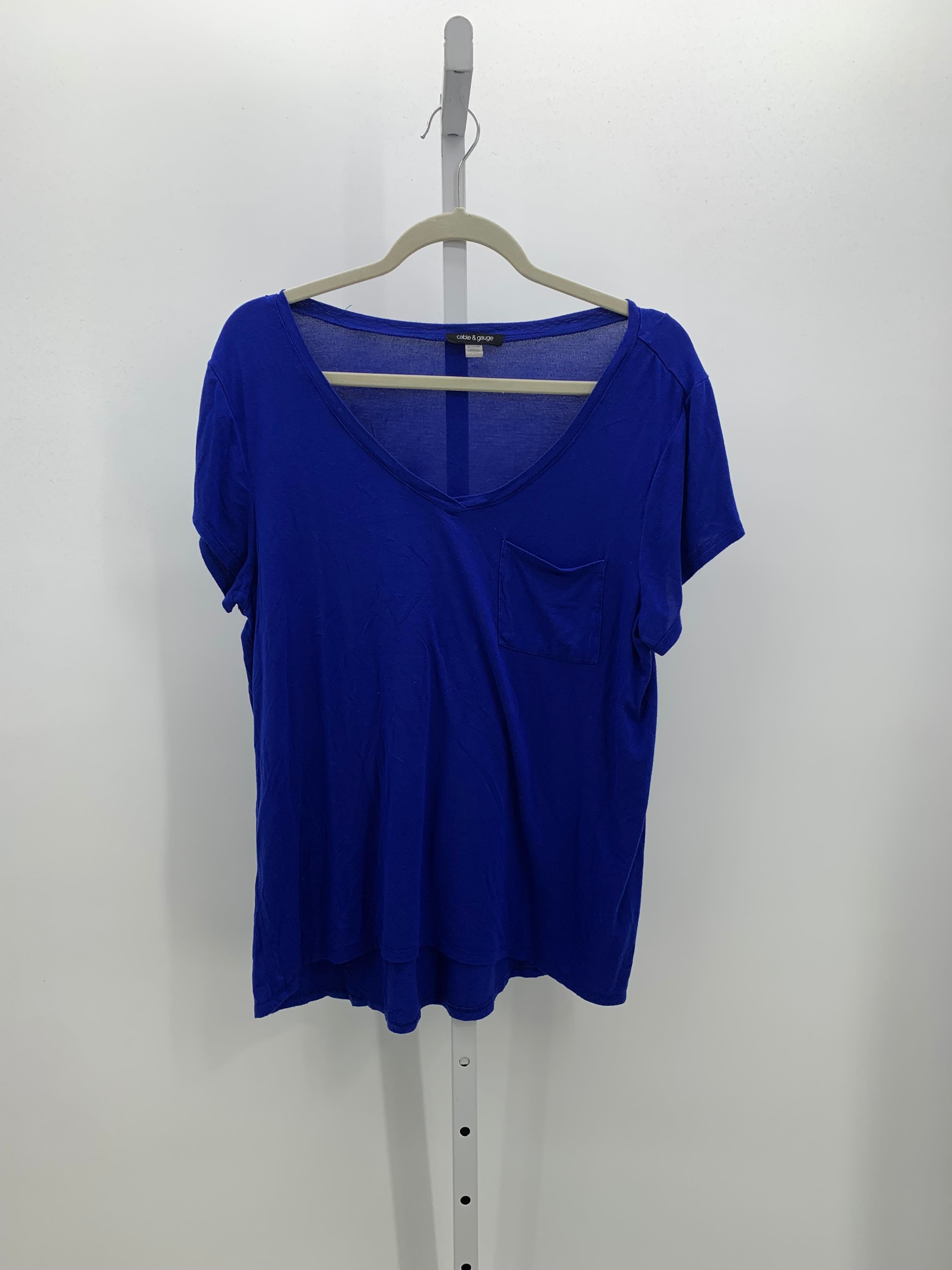Cable & Gauge Size Extra Large Misses Short Sleeve Shirt