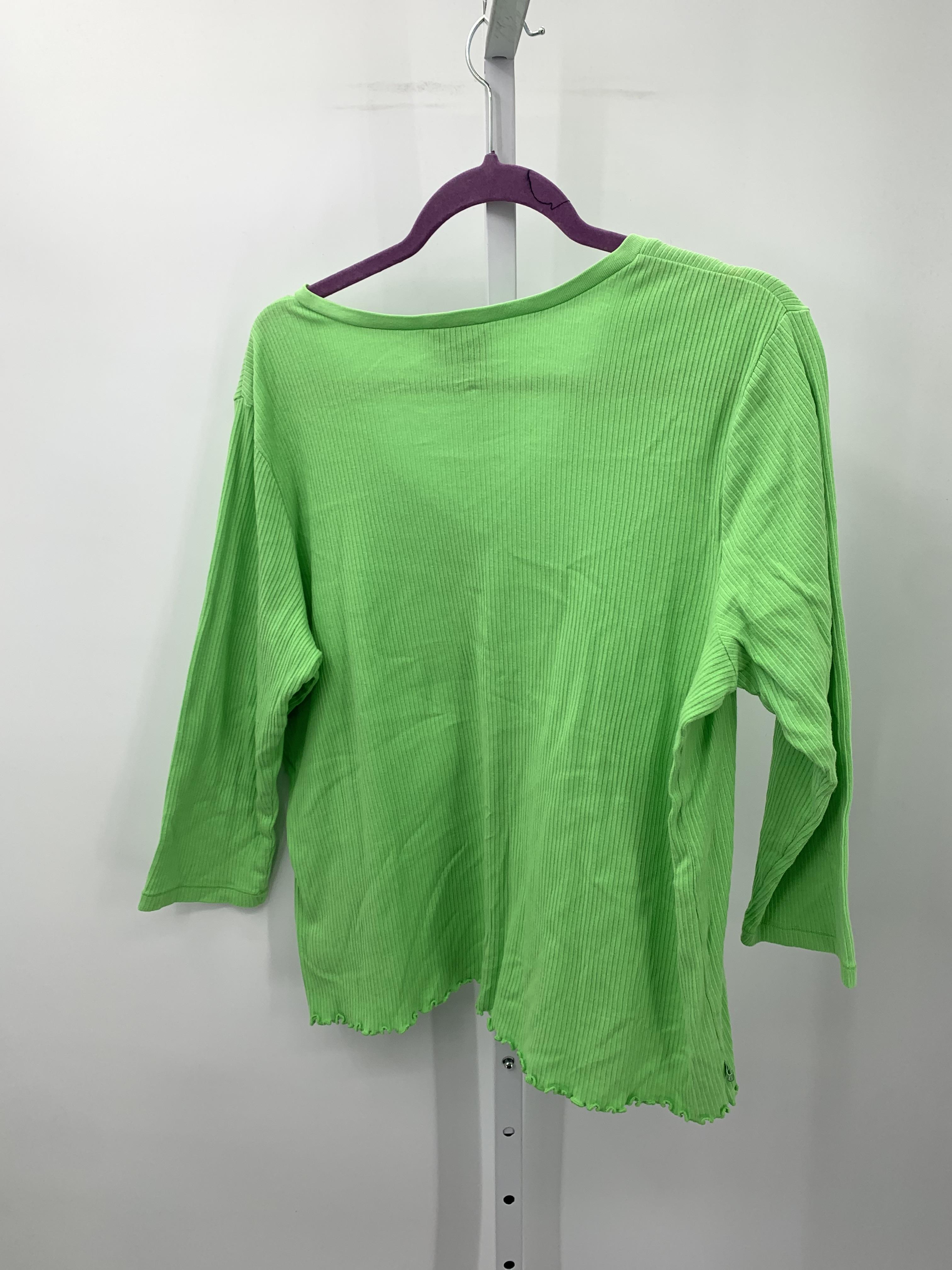 Ralph Lauren Size 2X Womens 3/4 Sleeve Shirt