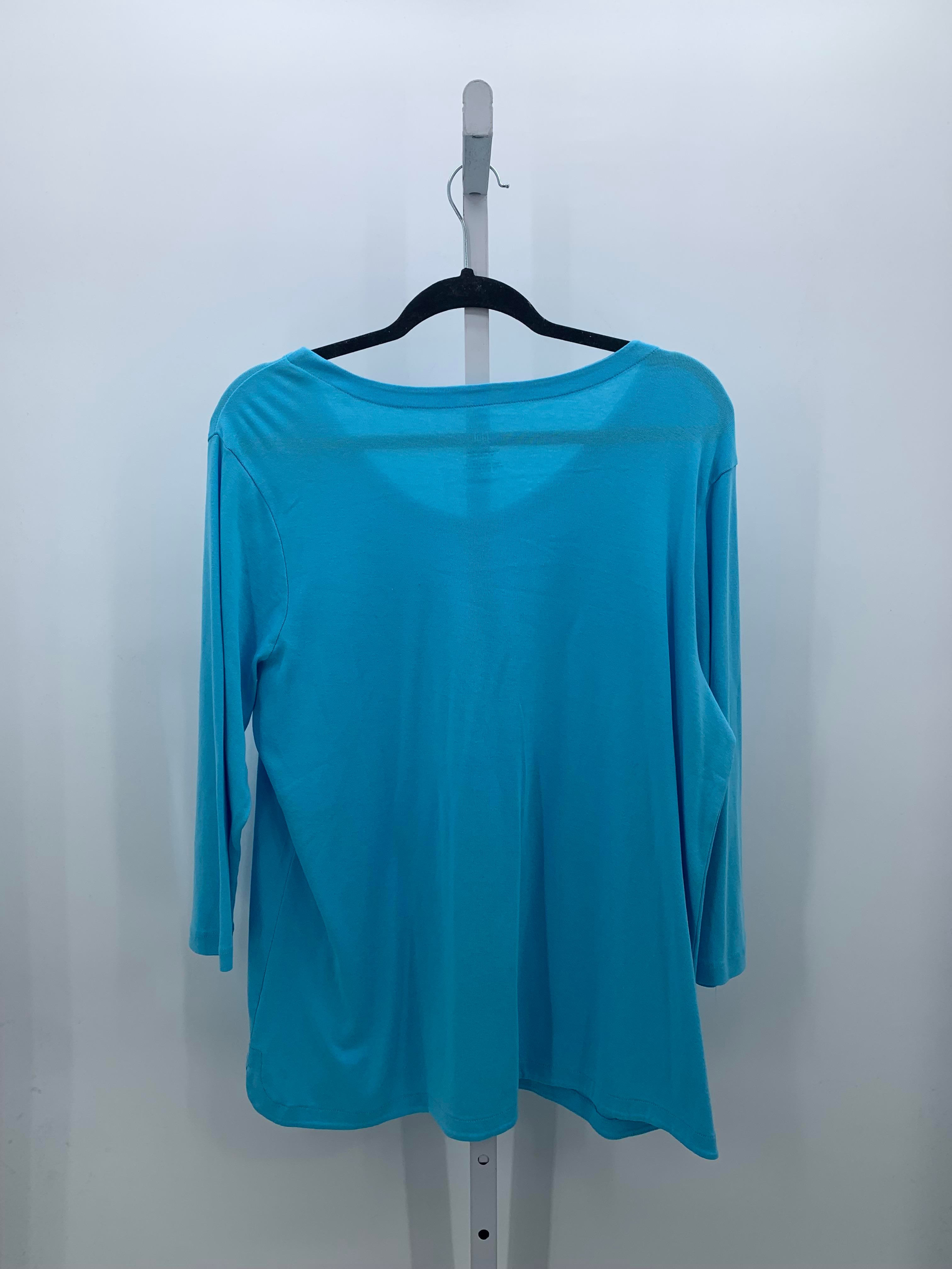 J-Jill Size Extra Large Misses 3/4 Sleeve Shirt