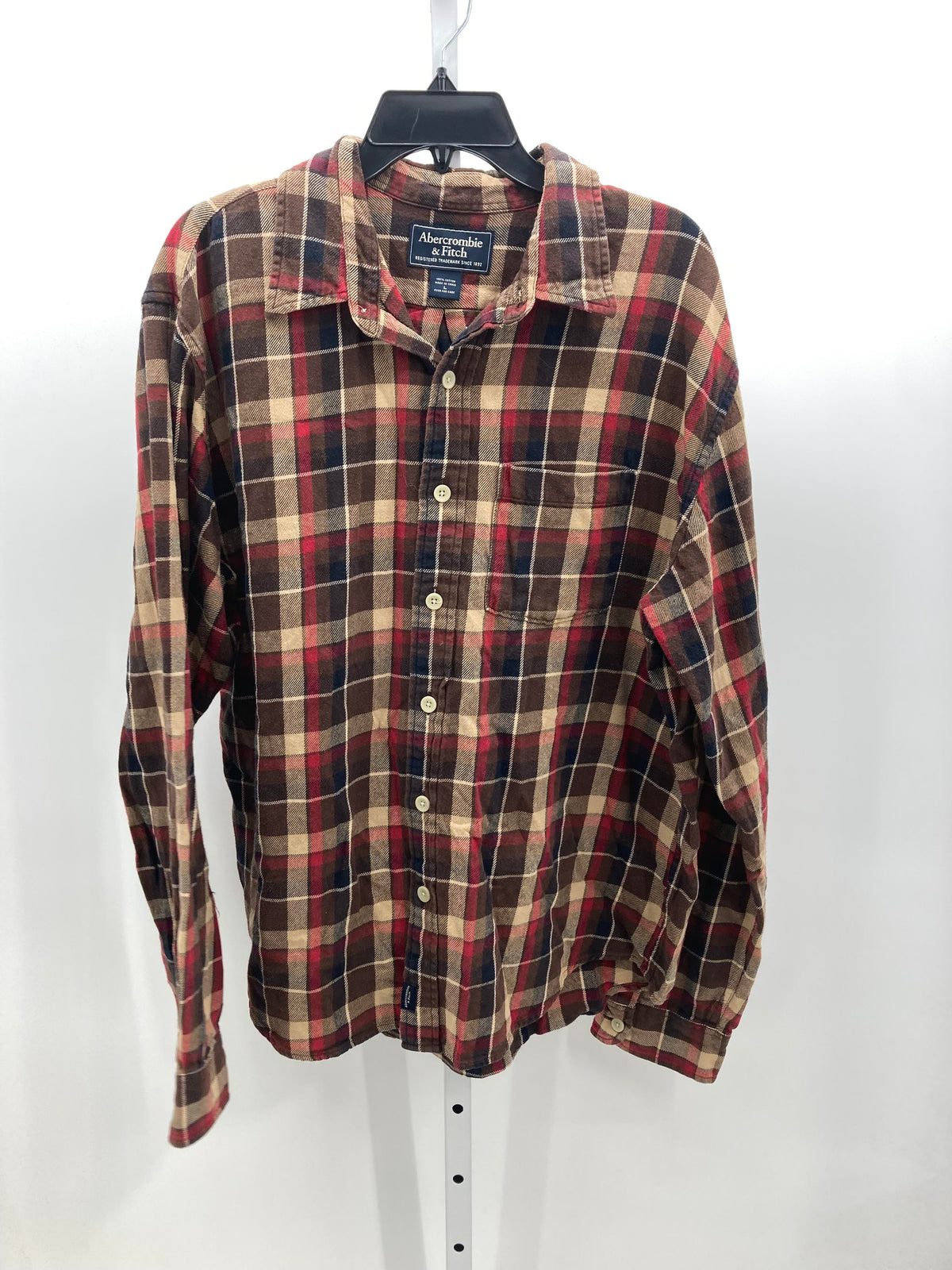 PLAID BTN DOWN