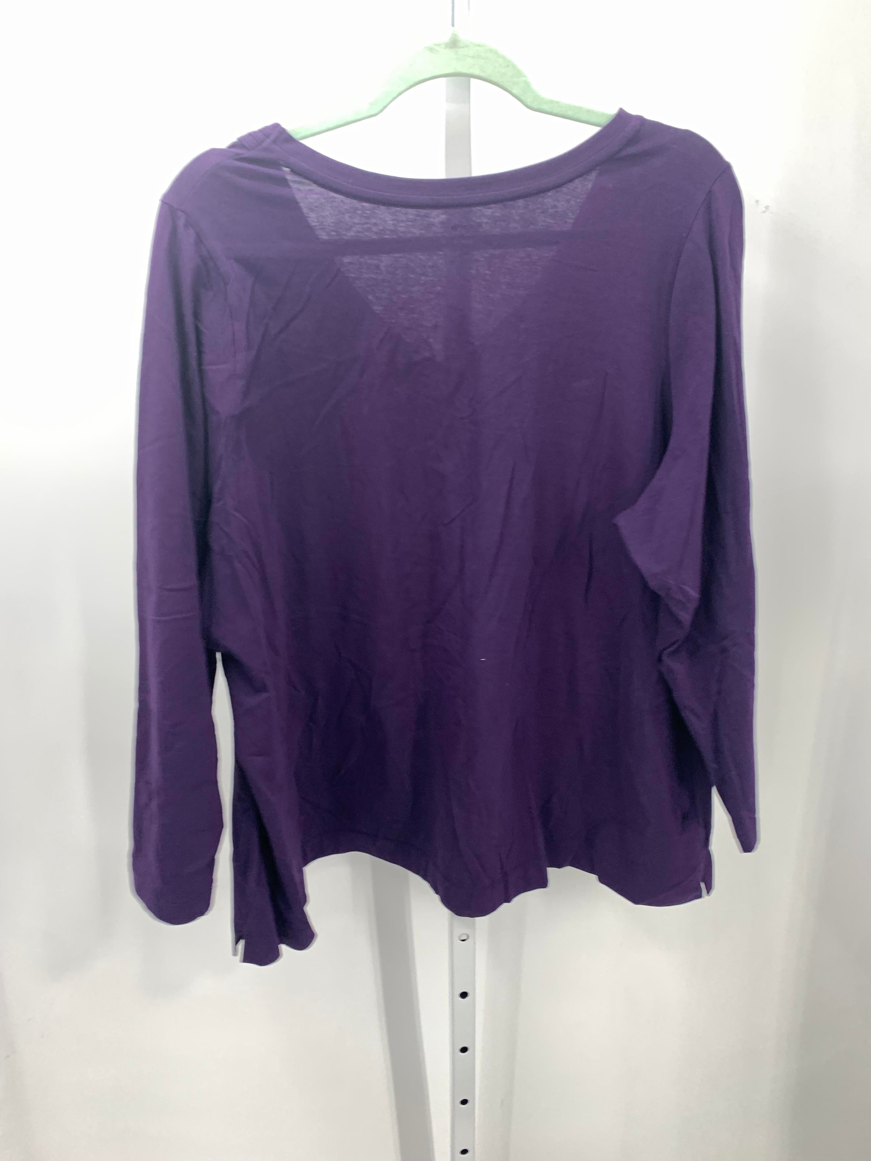Avenue Size 22/24 W Womens 3/4 Sleeve Shirt