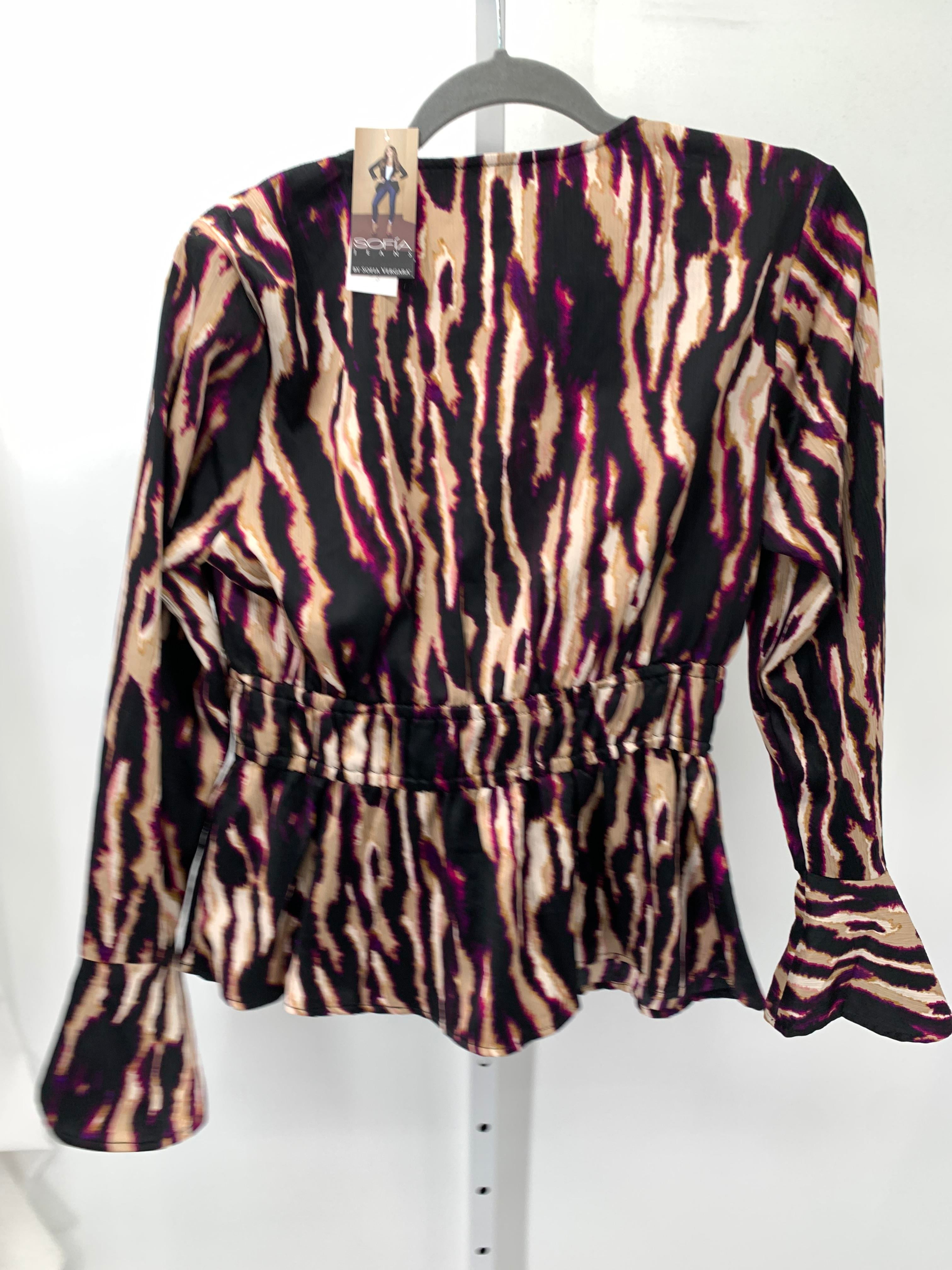 Sofia Size Medium Misses Long Sleeve Shirt